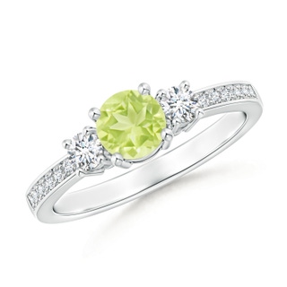 Round A Peridot