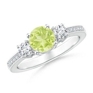 Round A Peridot
