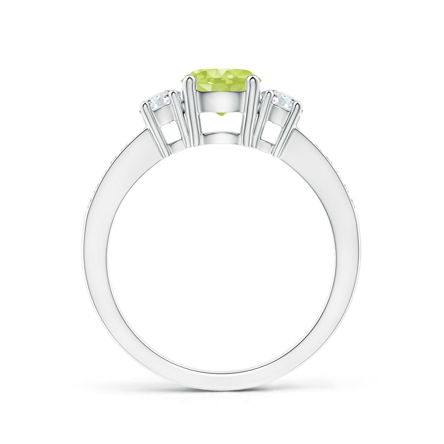 A - Peridot / 1.26 CT / 14 KT White Gold