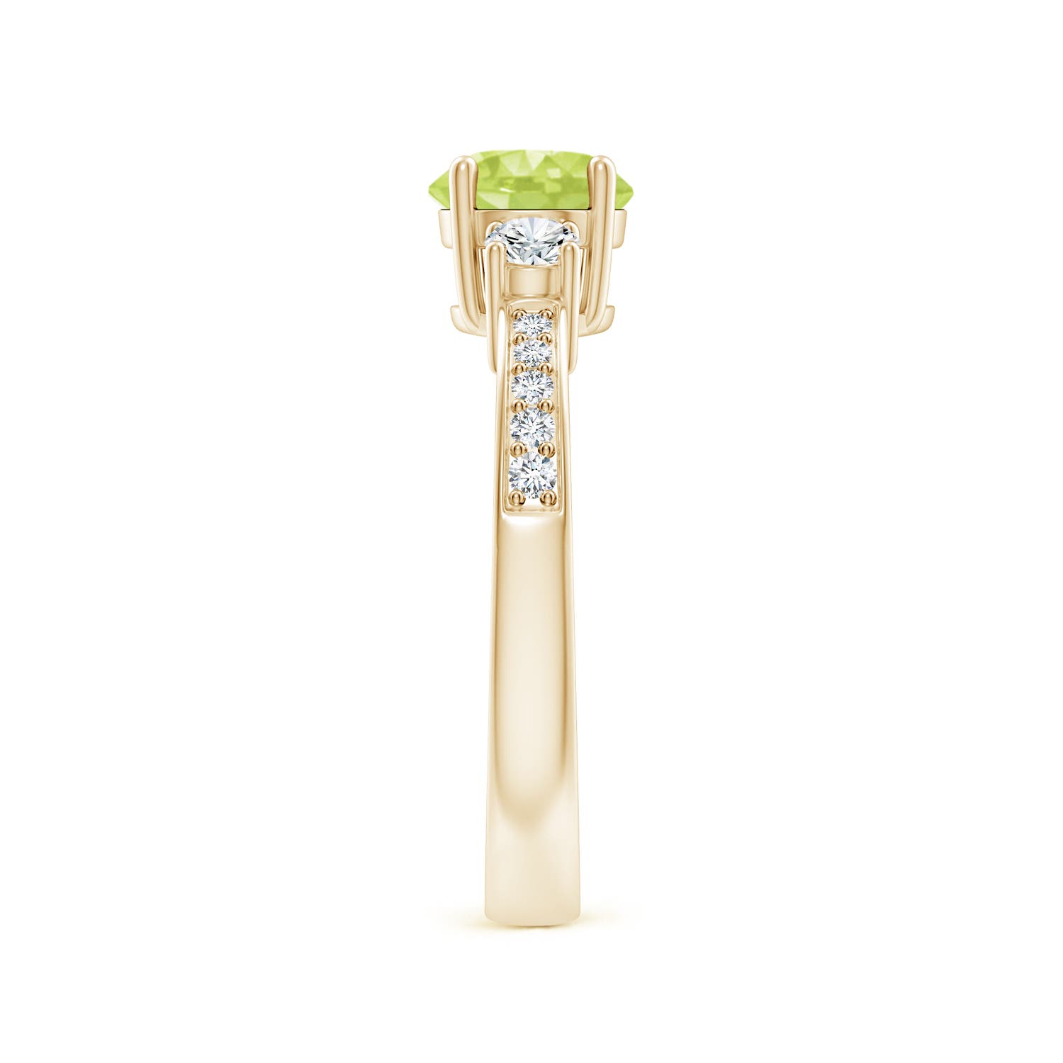 A - Peridot / 1.26 CT / 14 KT Yellow Gold