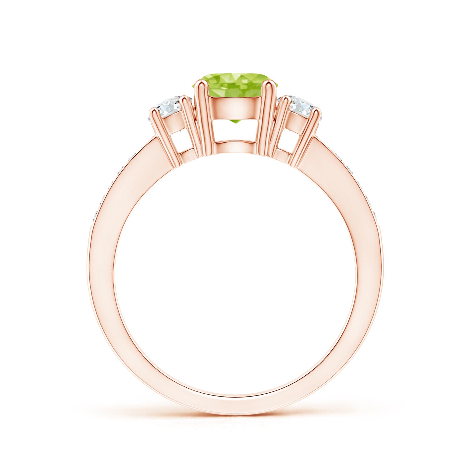 AA - Peridot / 1.26 CT / 14 KT Rose Gold