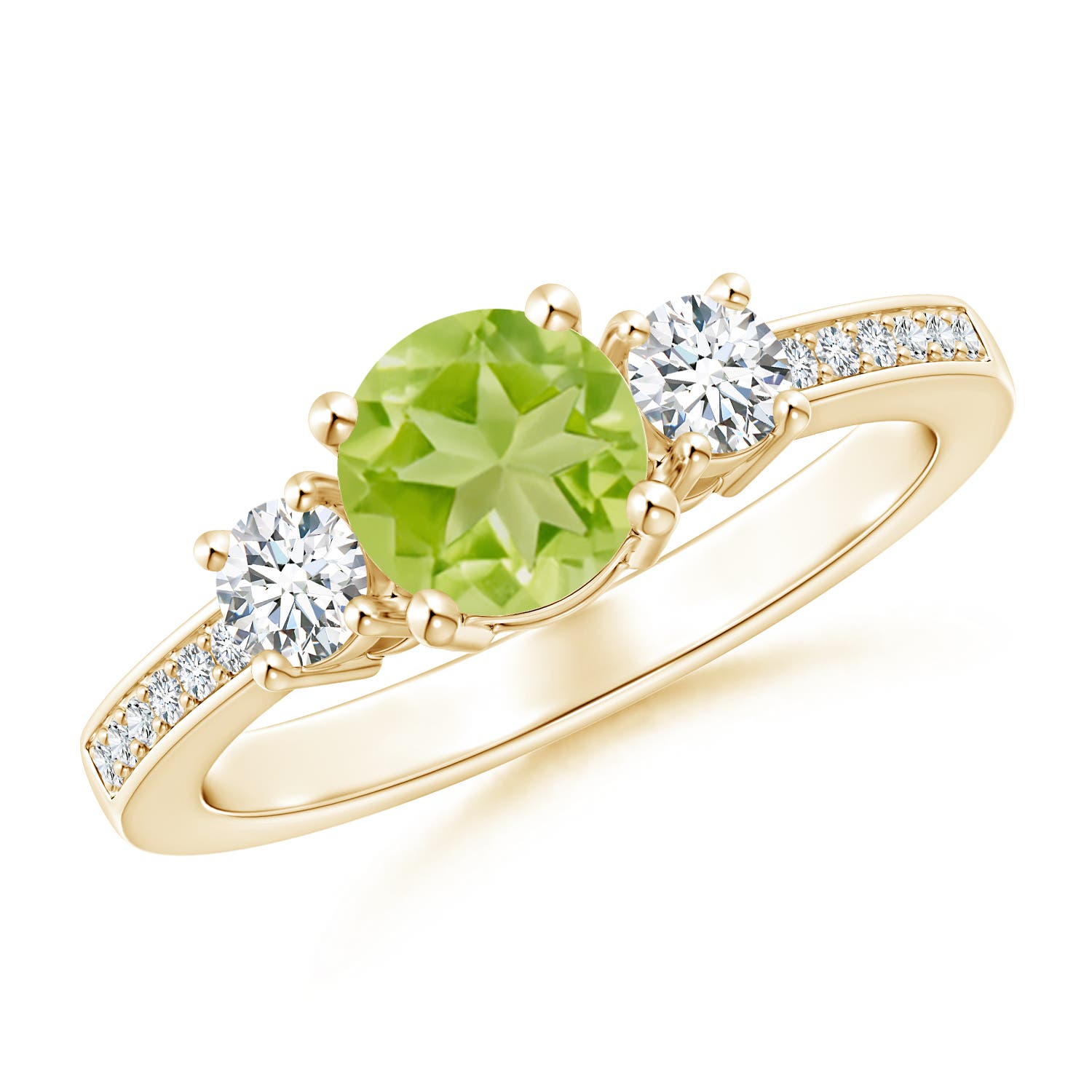 AA - Peridot / 1.26 CT / 14 KT Yellow Gold