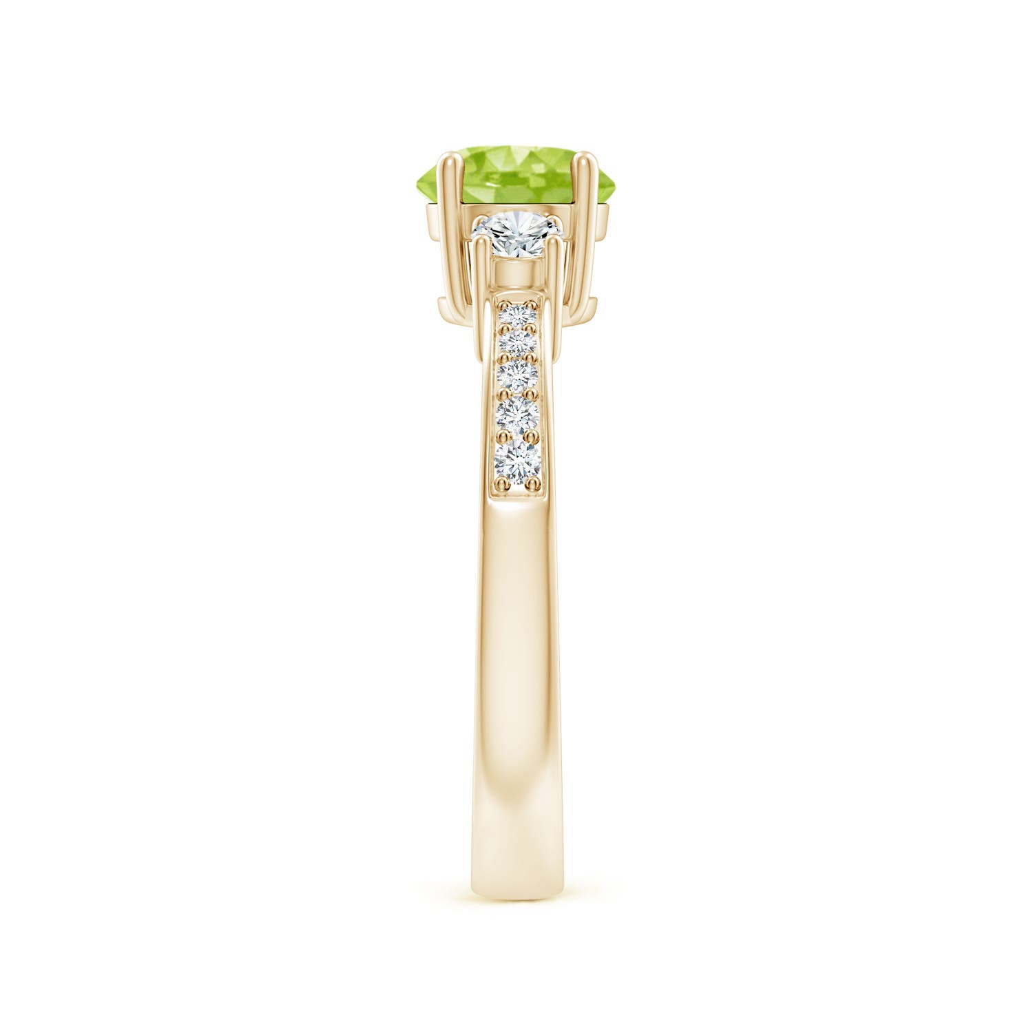 AA - Peridot / 1.26 CT / 14 KT Yellow Gold