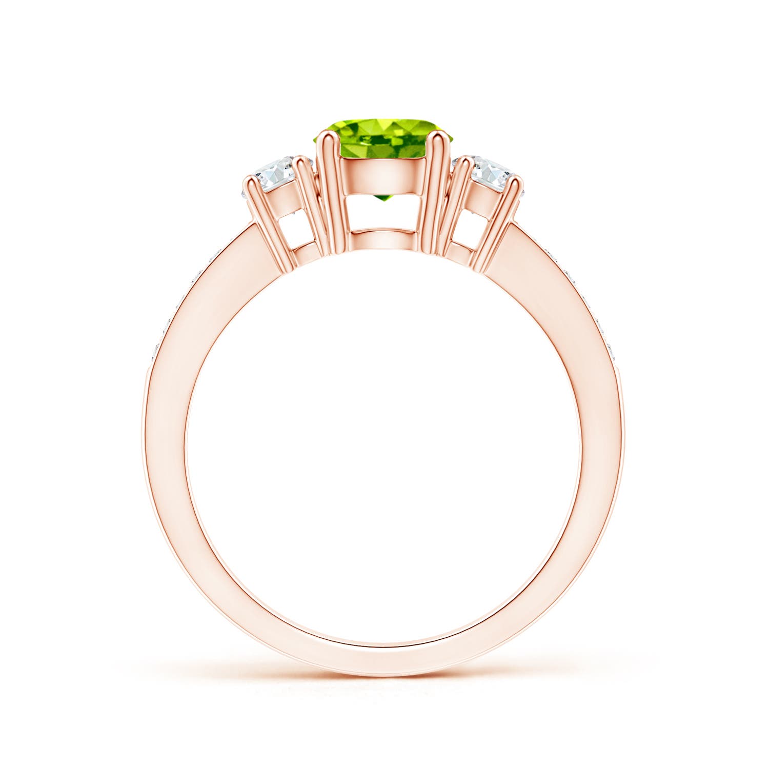 AAA - Peridot / 1.26 CT / 14 KT Rose Gold