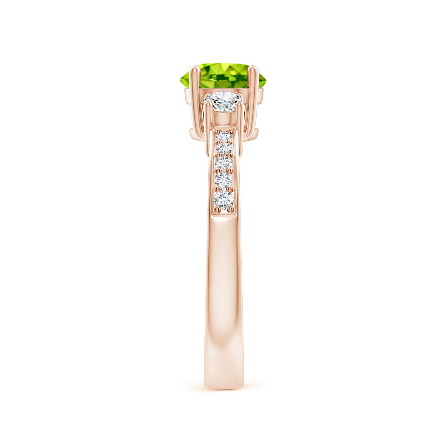 AAA - Peridot / 1.26 CT / 14 KT Rose Gold