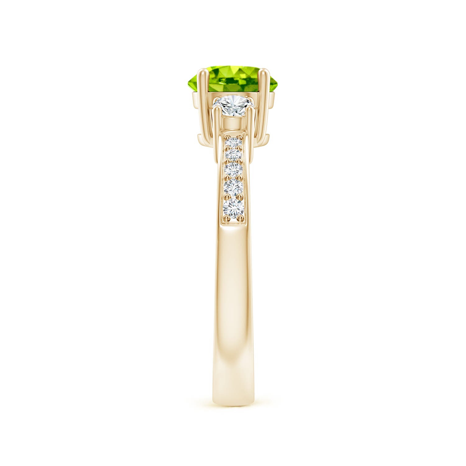 AAA - Peridot / 1.26 CT / 14 KT Yellow Gold