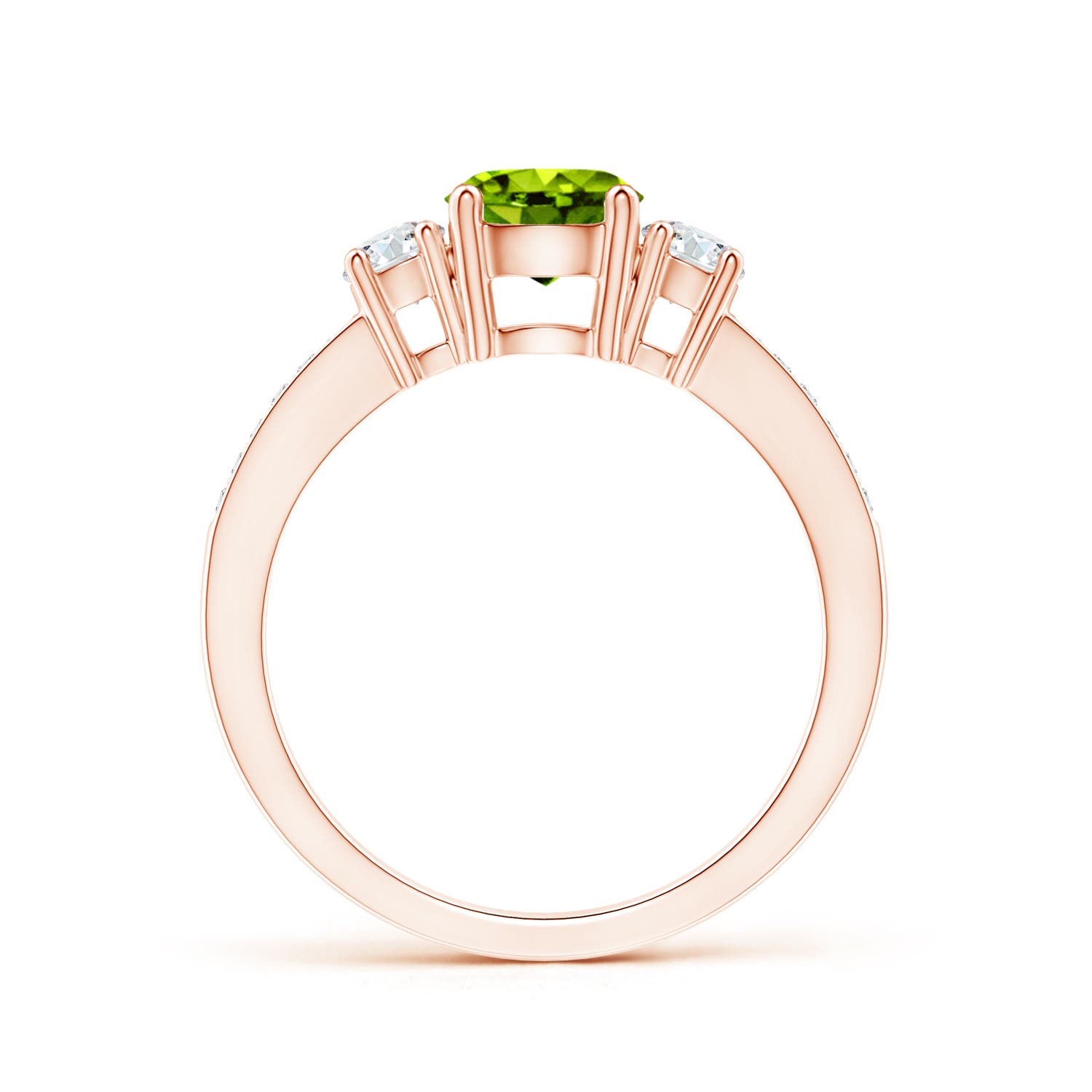 AAAA - Peridot / 1.26 CT / 14 KT Rose Gold