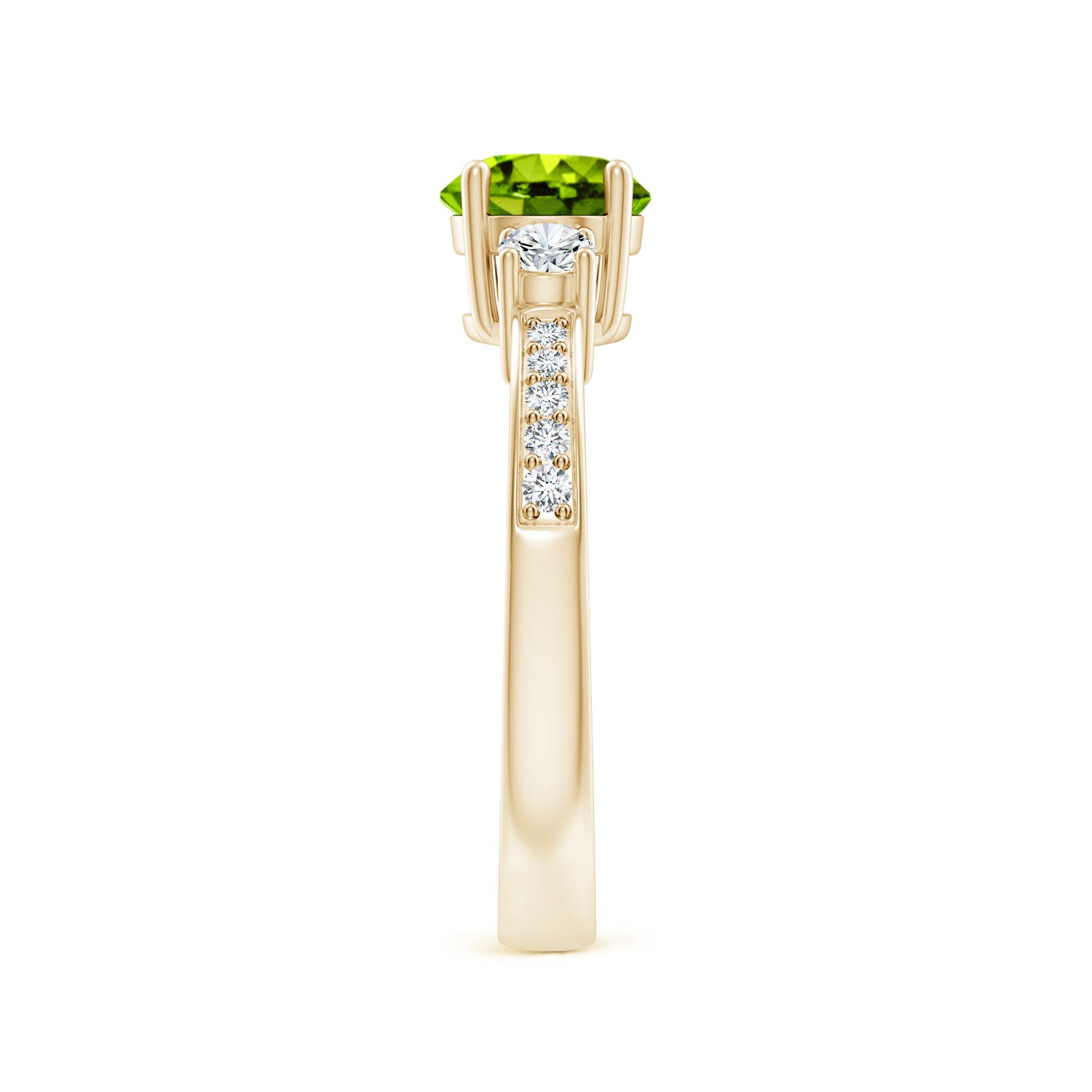 AAAA - Peridot / 1.26 CT / 14 KT Yellow Gold