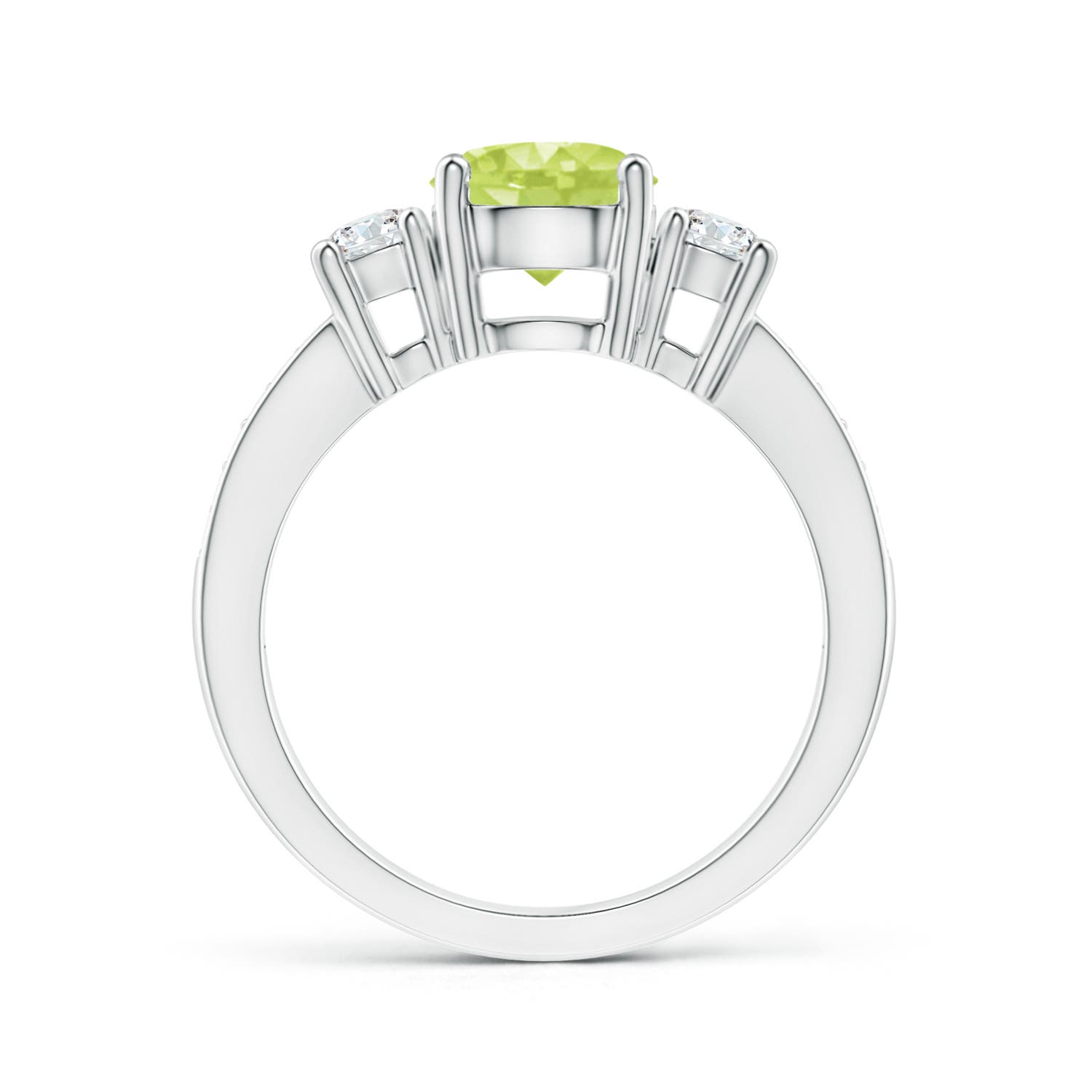 A - Peridot / 1.84 CT / 14 KT White Gold