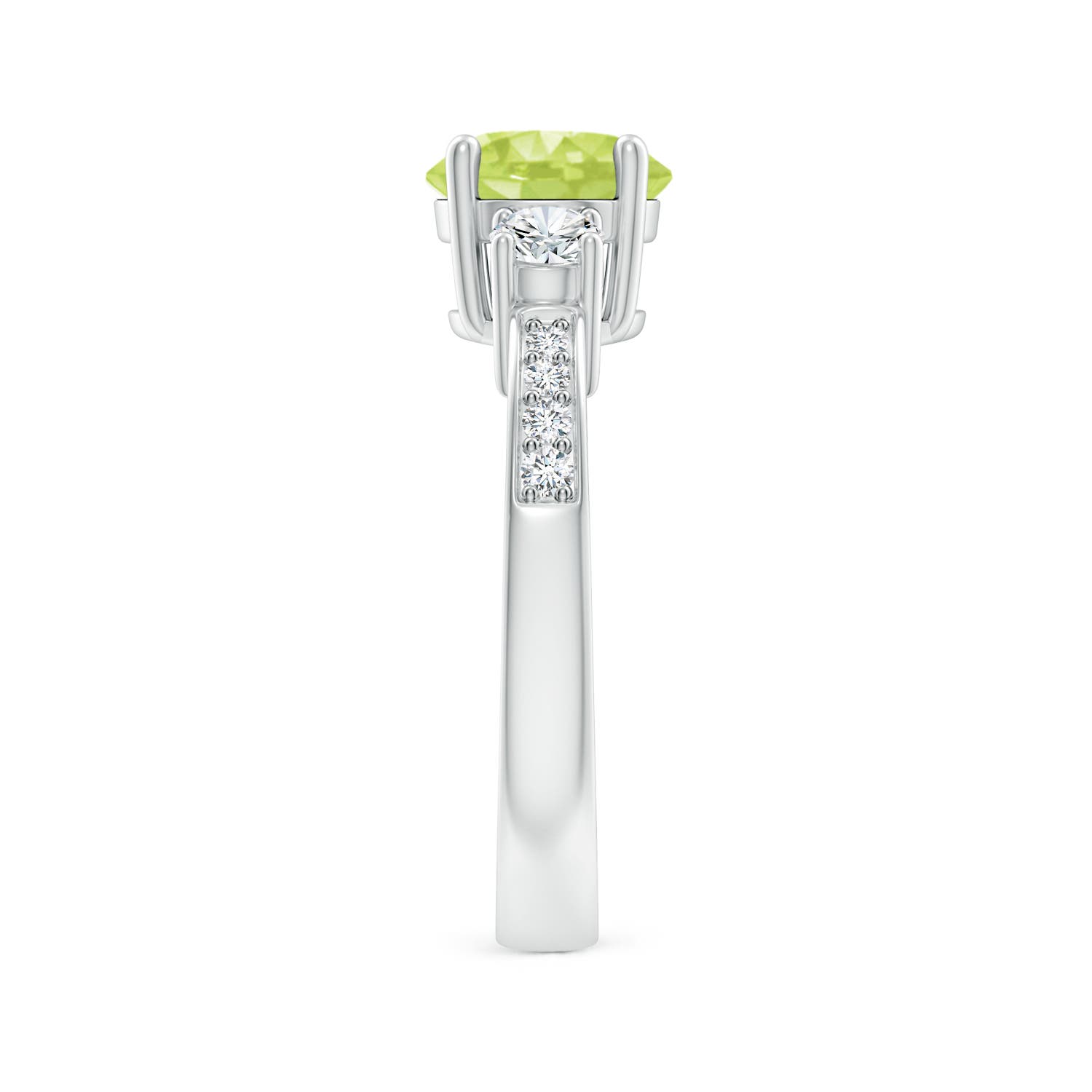 A - Peridot / 1.84 CT / 14 KT White Gold