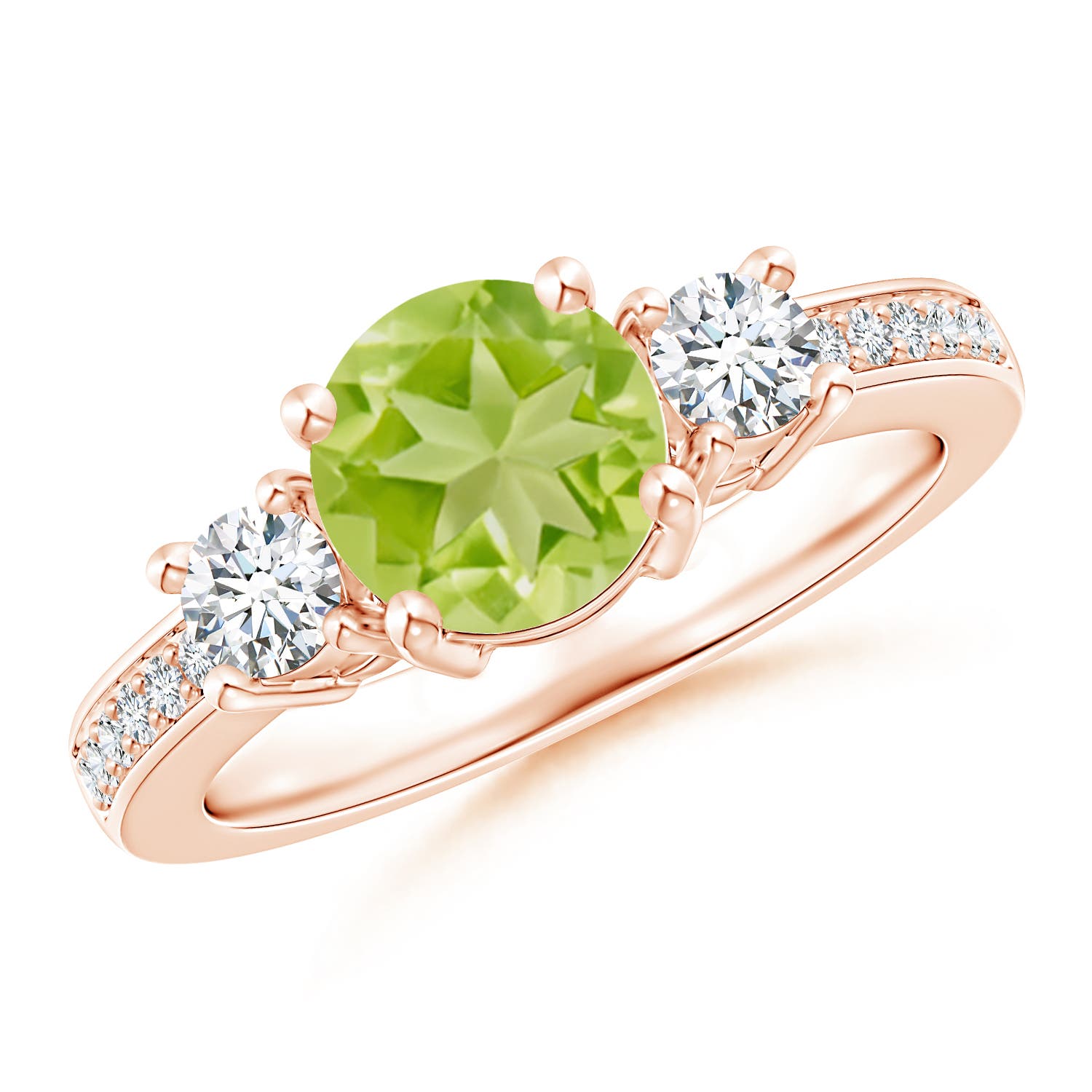 AA - Peridot / 1.84 CT / 14 KT Rose Gold