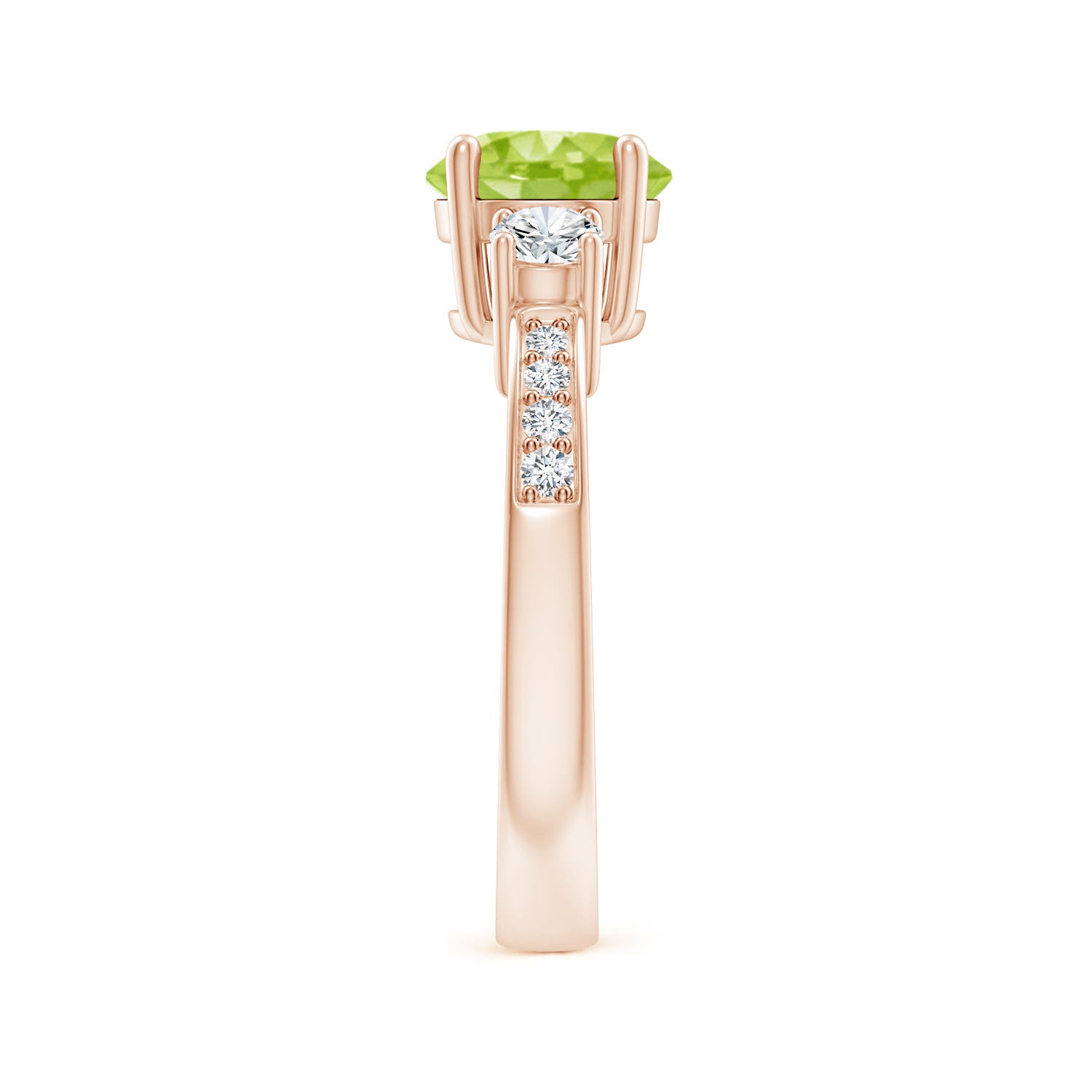 AA - Peridot / 1.84 CT / 14 KT Rose Gold