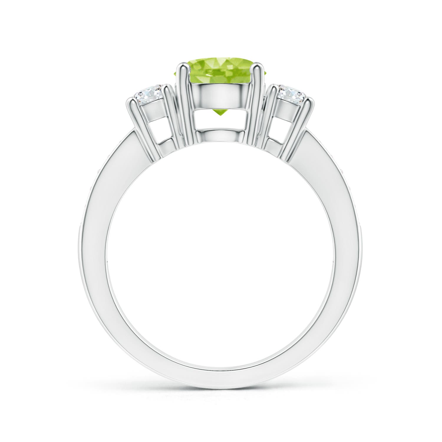 AA - Peridot / 1.84 CT / 14 KT White Gold