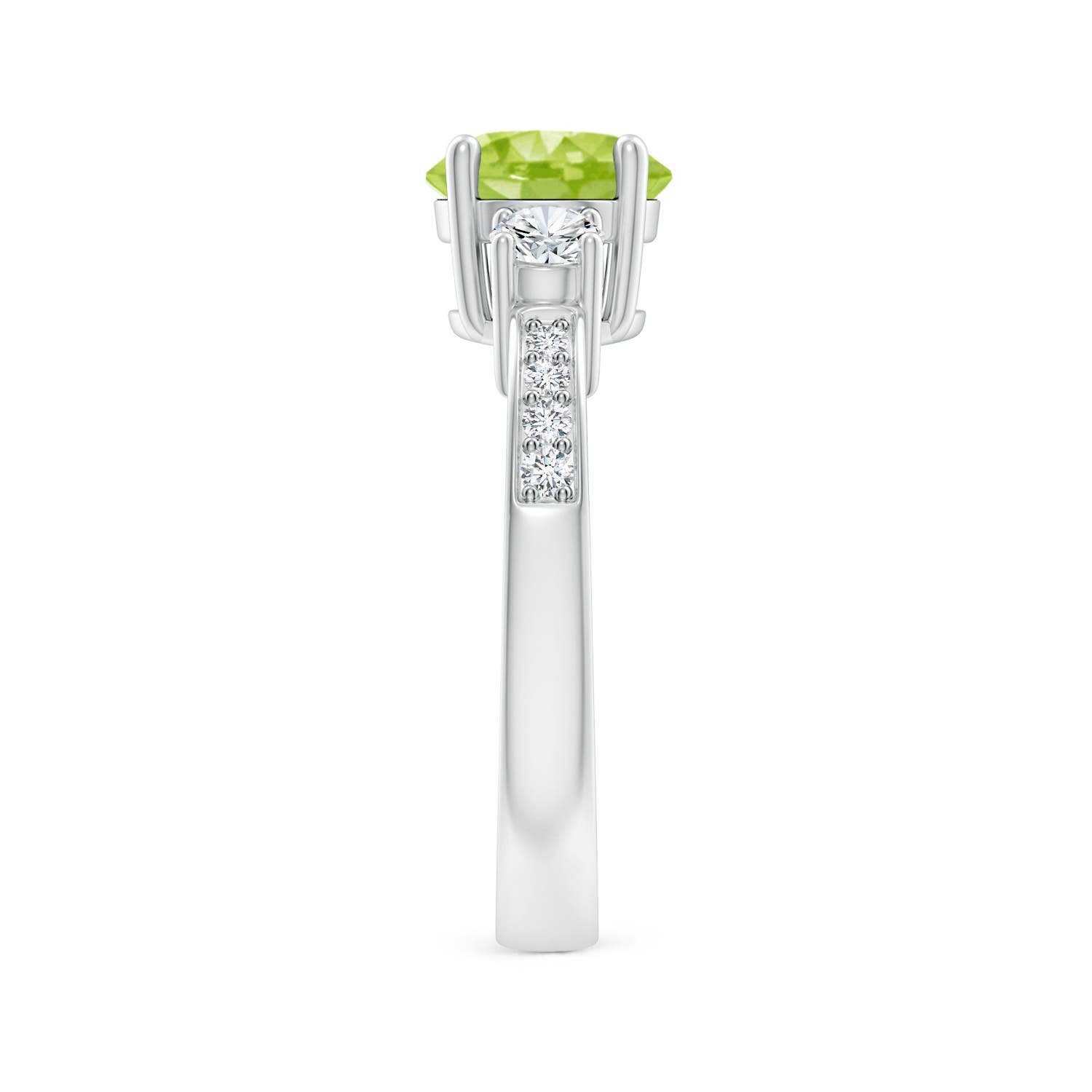 AA - Peridot / 1.84 CT / 14 KT White Gold