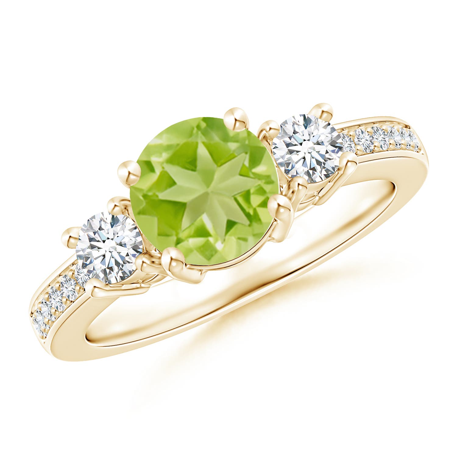 AA - Peridot / 1.84 CT / 14 KT Yellow Gold