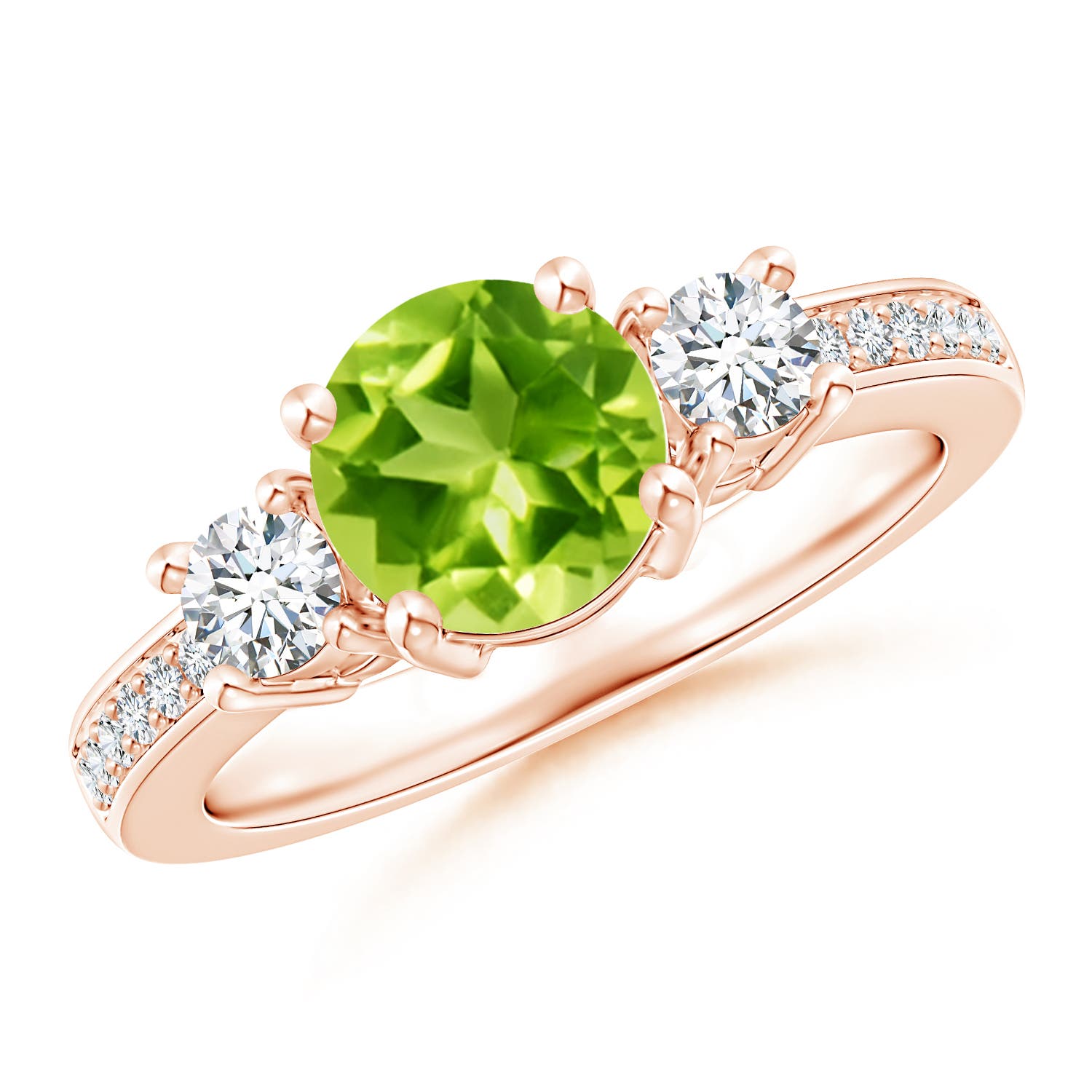 AAA - Peridot / 1.84 CT / 14 KT Rose Gold