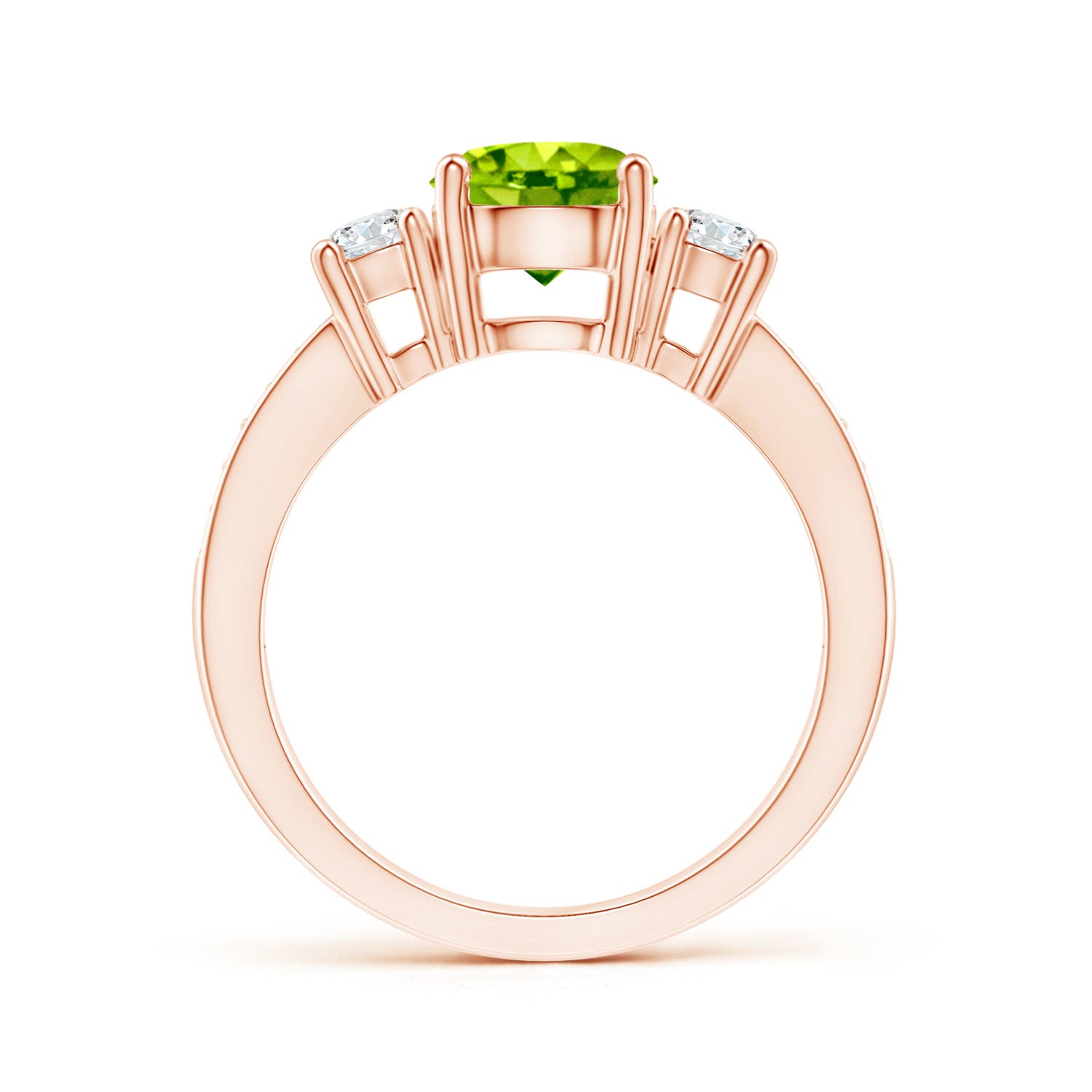 AAA - Peridot / 1.84 CT / 14 KT Rose Gold