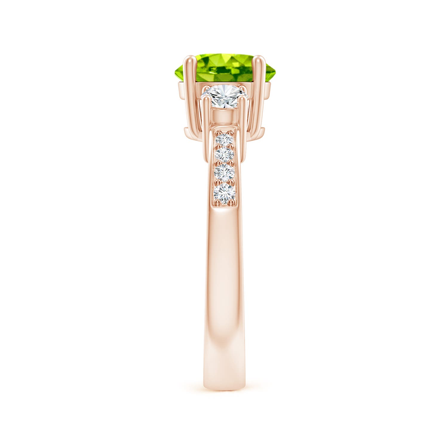 AAA - Peridot / 1.84 CT / 14 KT Rose Gold