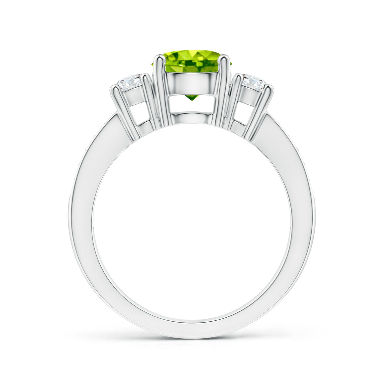 AAA - Peridot / 1.84 CT / 14 KT White Gold