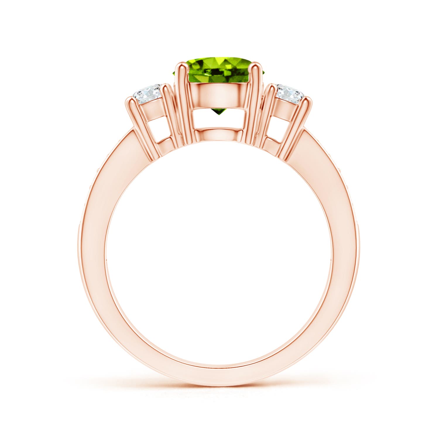 AAAA - Peridot / 1.84 CT / 14 KT Rose Gold