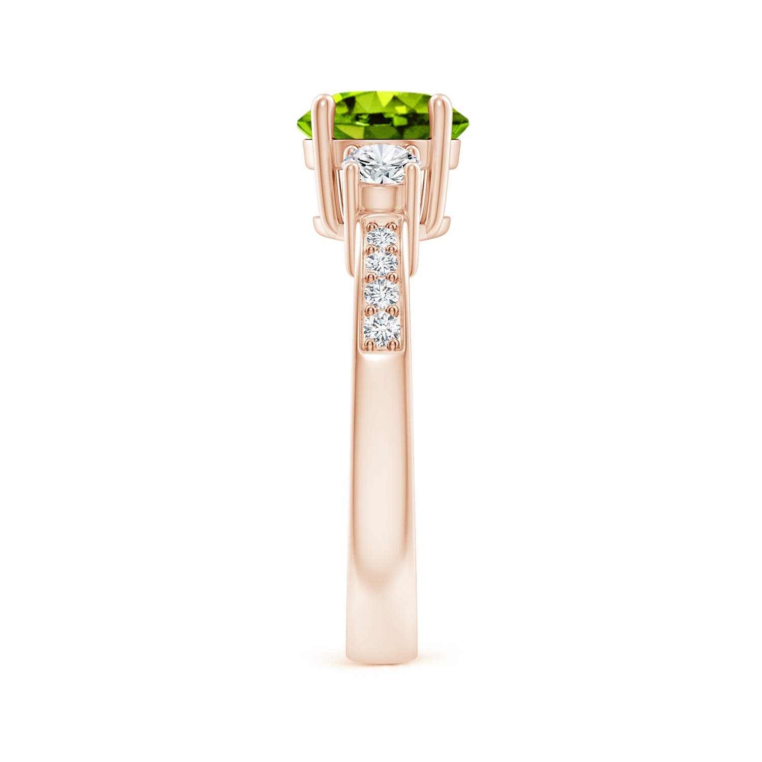 AAAA - Peridot / 1.84 CT / 14 KT Rose Gold