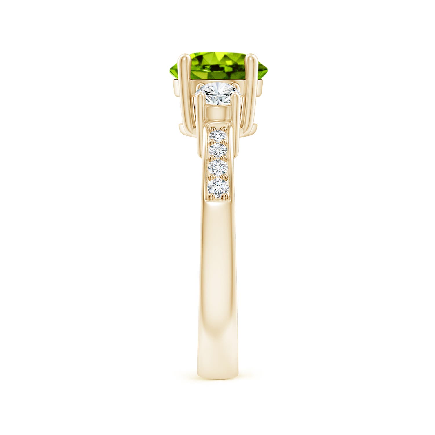 AAAA - Peridot / 1.84 CT / 14 KT Yellow Gold