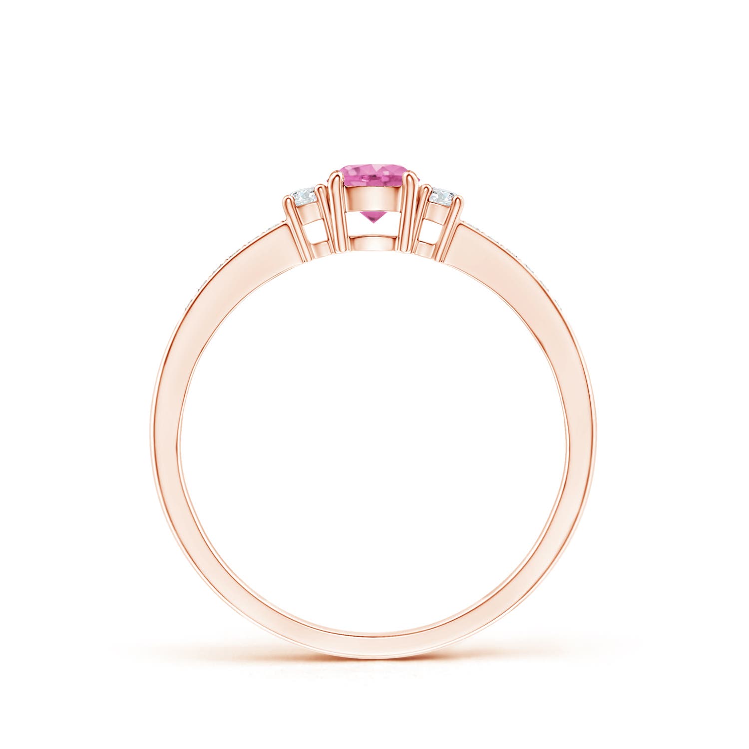 AA - Pink Sapphire / 0.46 CT / 14 KT Rose Gold