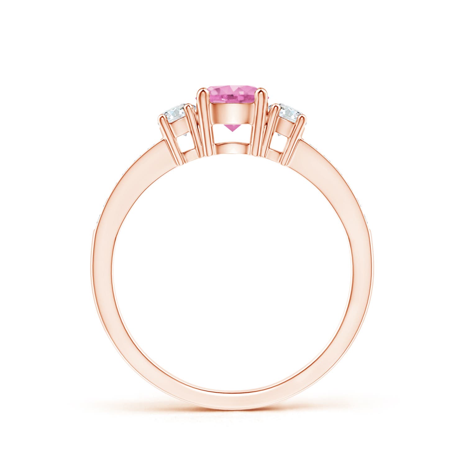 A - Pink Sapphire / 0.81 CT / 14 KT Rose Gold