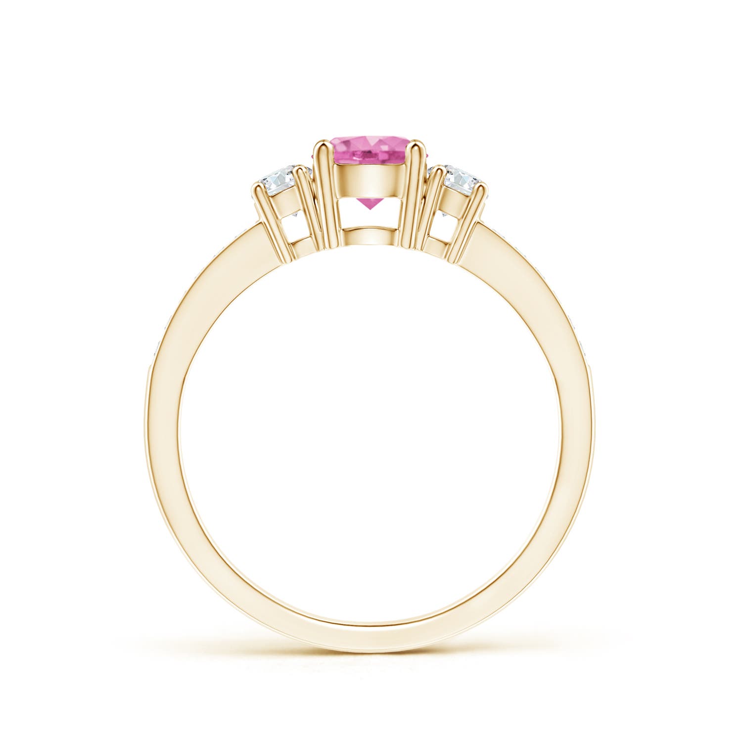 AA - Pink Sapphire / 0.81 CT / 14 KT Yellow Gold