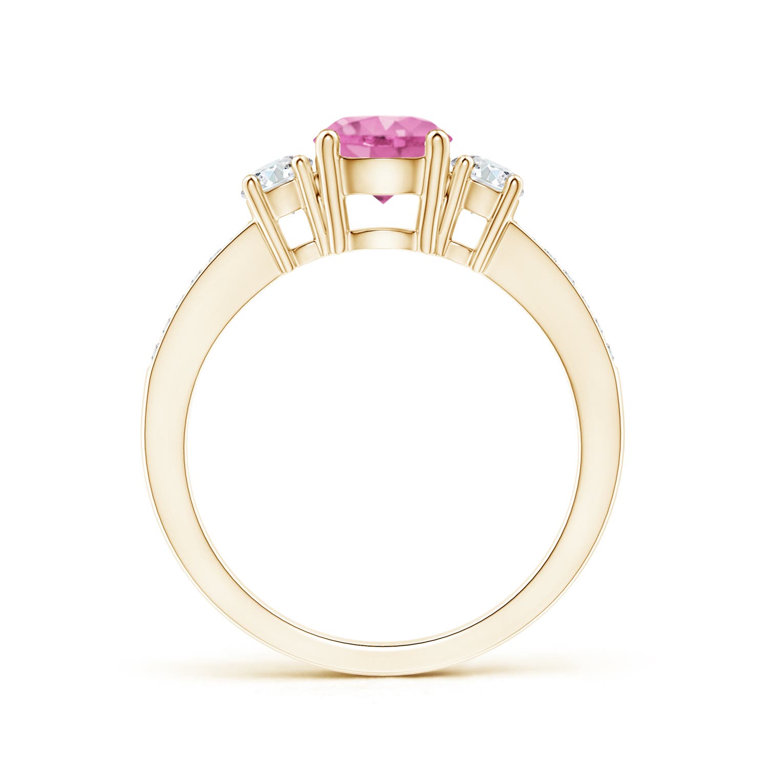 AA - Pink Sapphire / 1.31 CT / 14 KT Yellow Gold