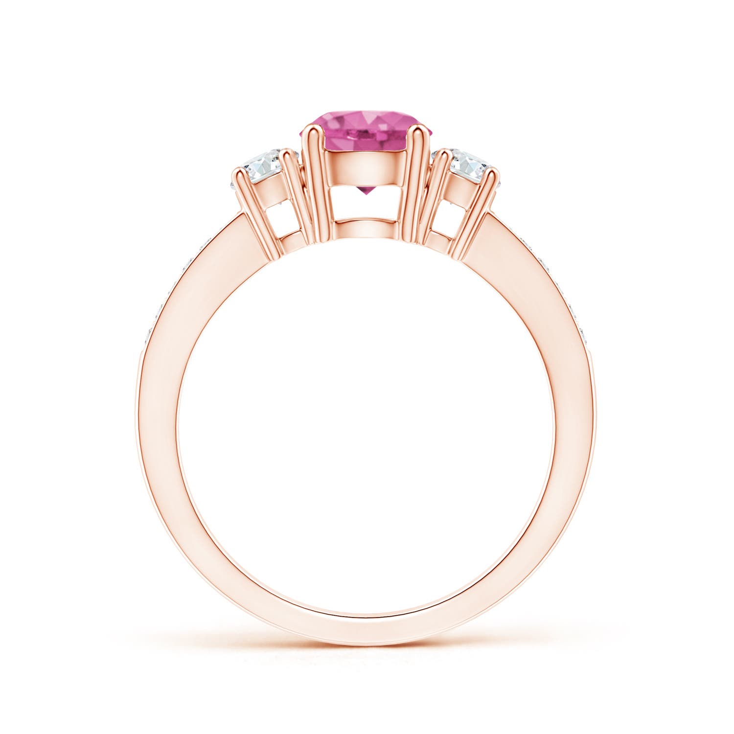 AAA - Pink Sapphire / 1.31 CT / 14 KT Rose Gold