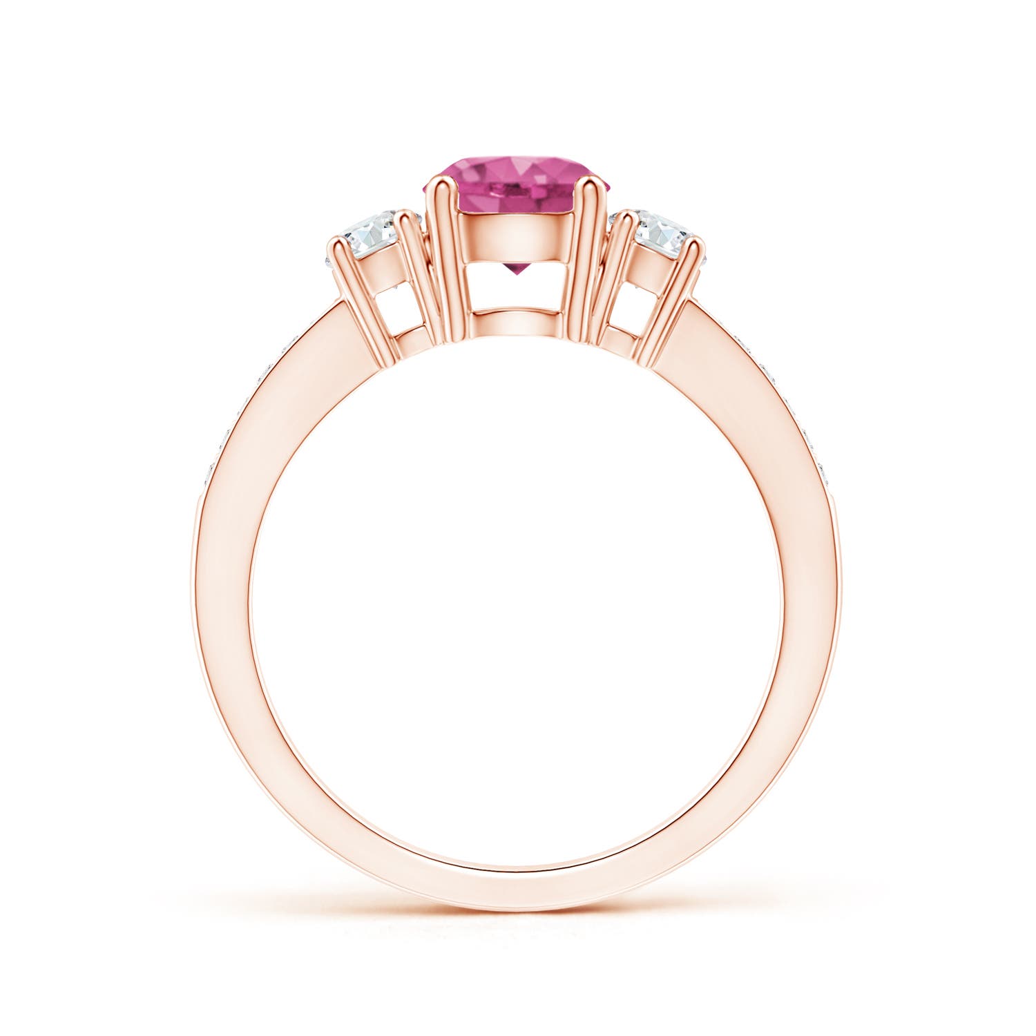 AAAA - Pink Sapphire / 1.31 CT / 14 KT Rose Gold