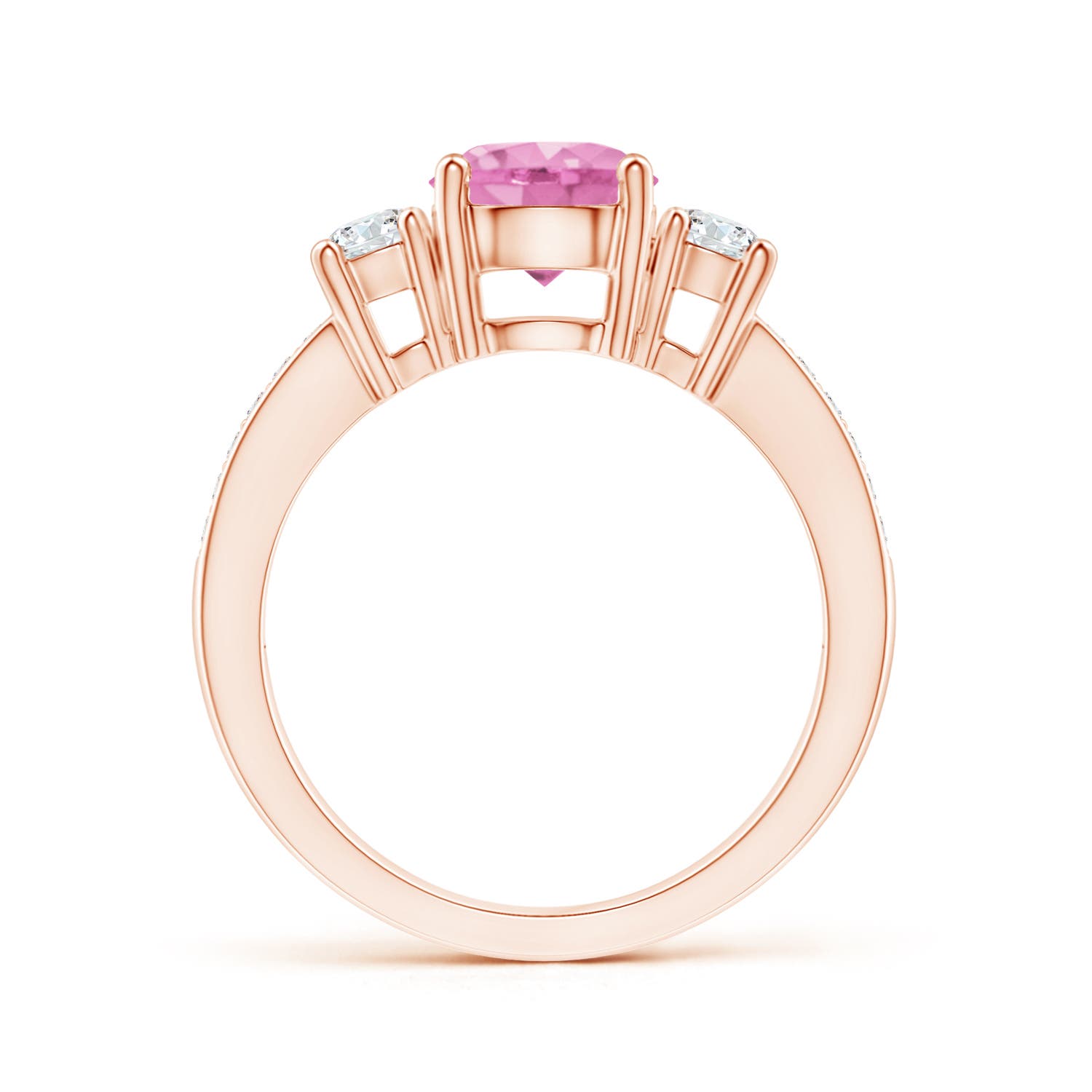 A - Pink Sapphire / 2.04 CT / 14 KT Rose Gold