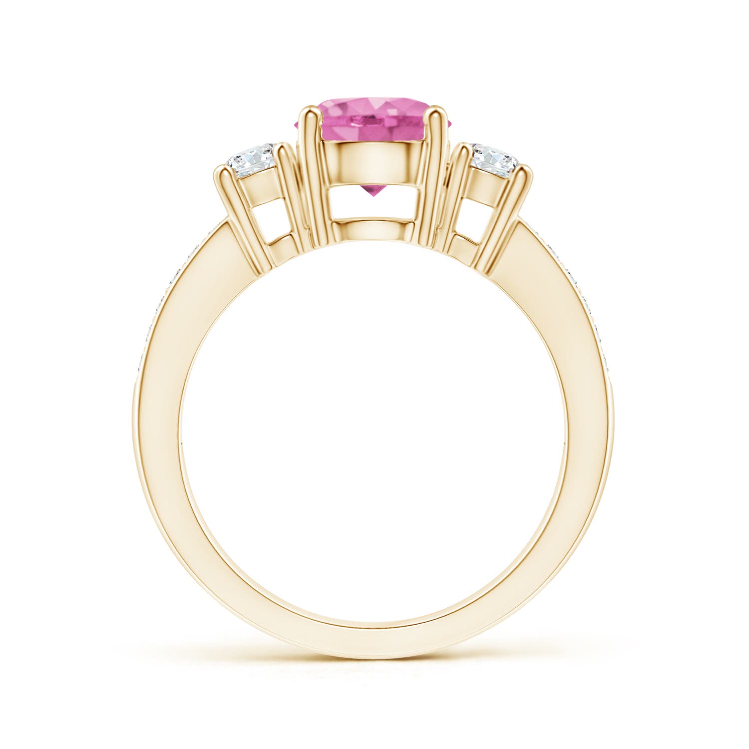 AA - Pink Sapphire / 2.04 CT / 14 KT Yellow Gold