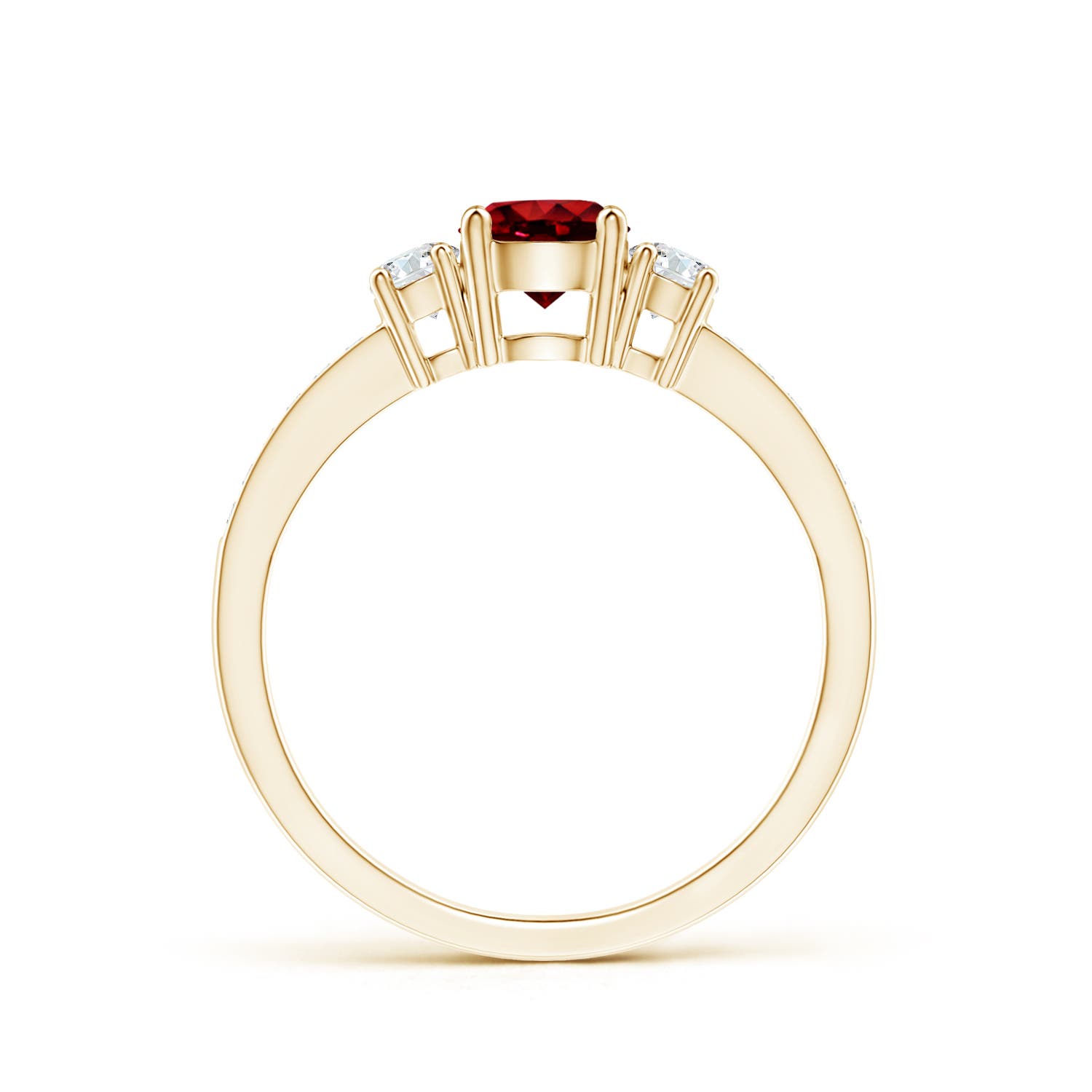 AAAA - Ruby / 0.81 CT / 14 KT Yellow Gold