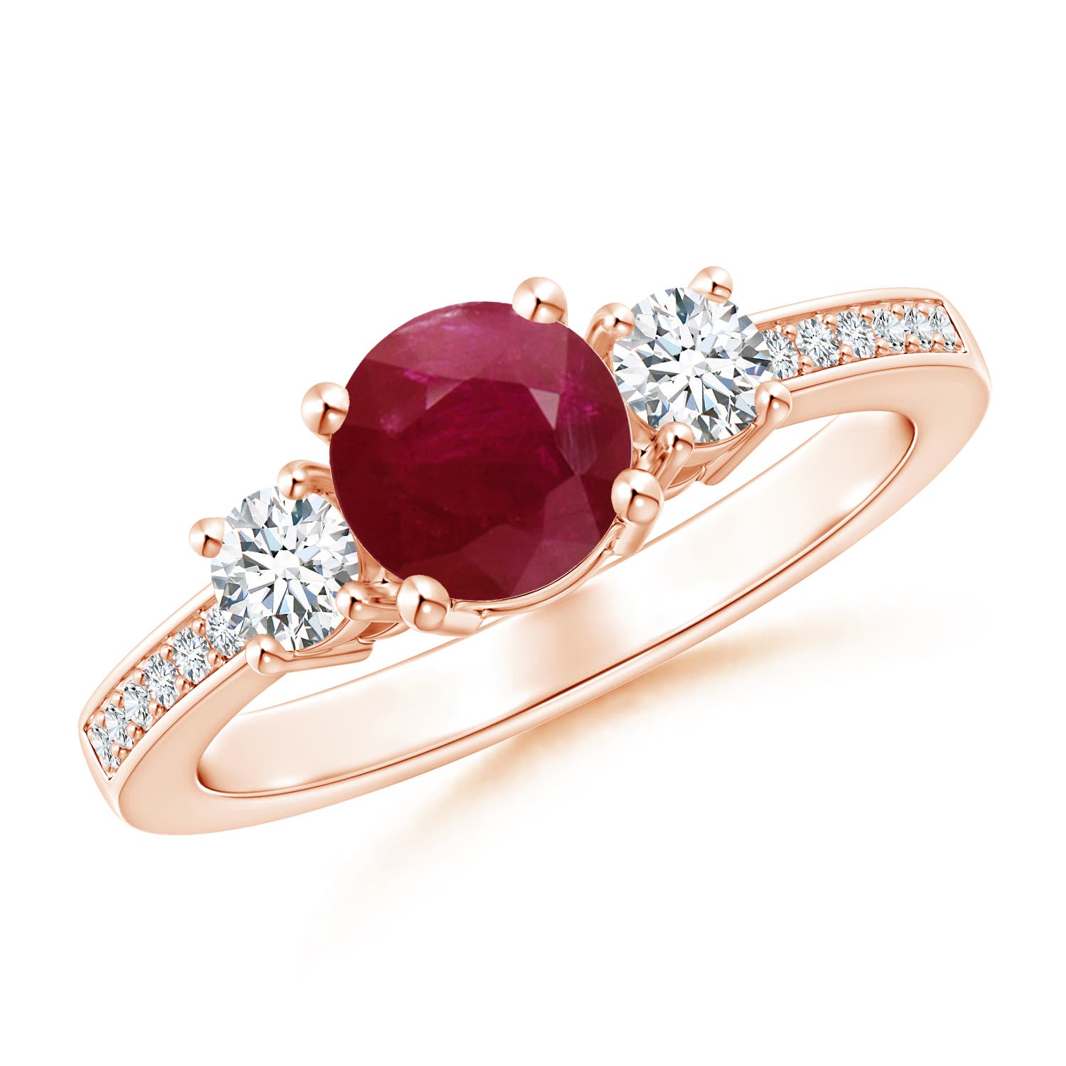 A - Ruby / 1.31 CT / 14 KT Rose Gold