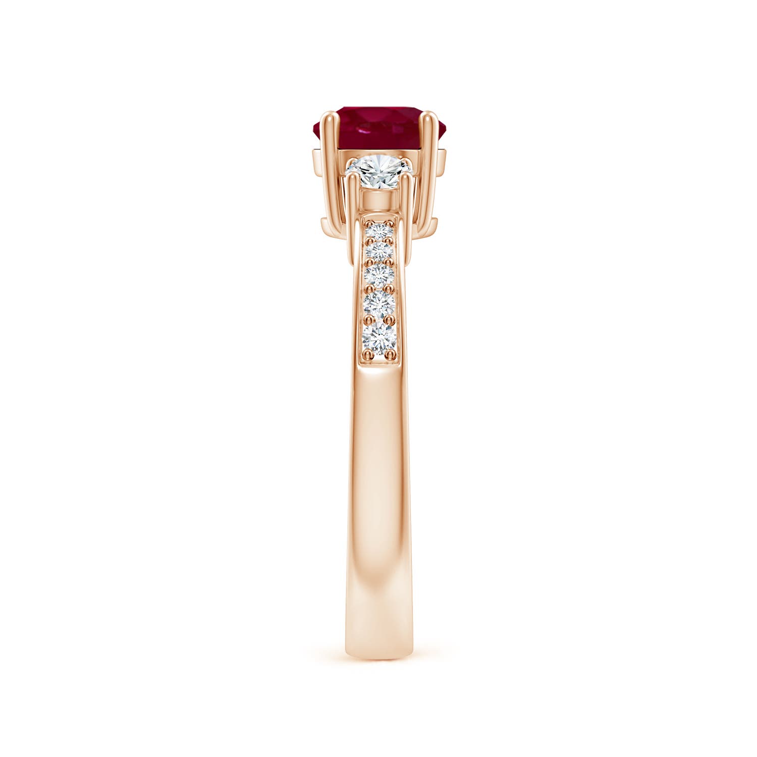 A - Ruby / 1.31 CT / 14 KT Rose Gold