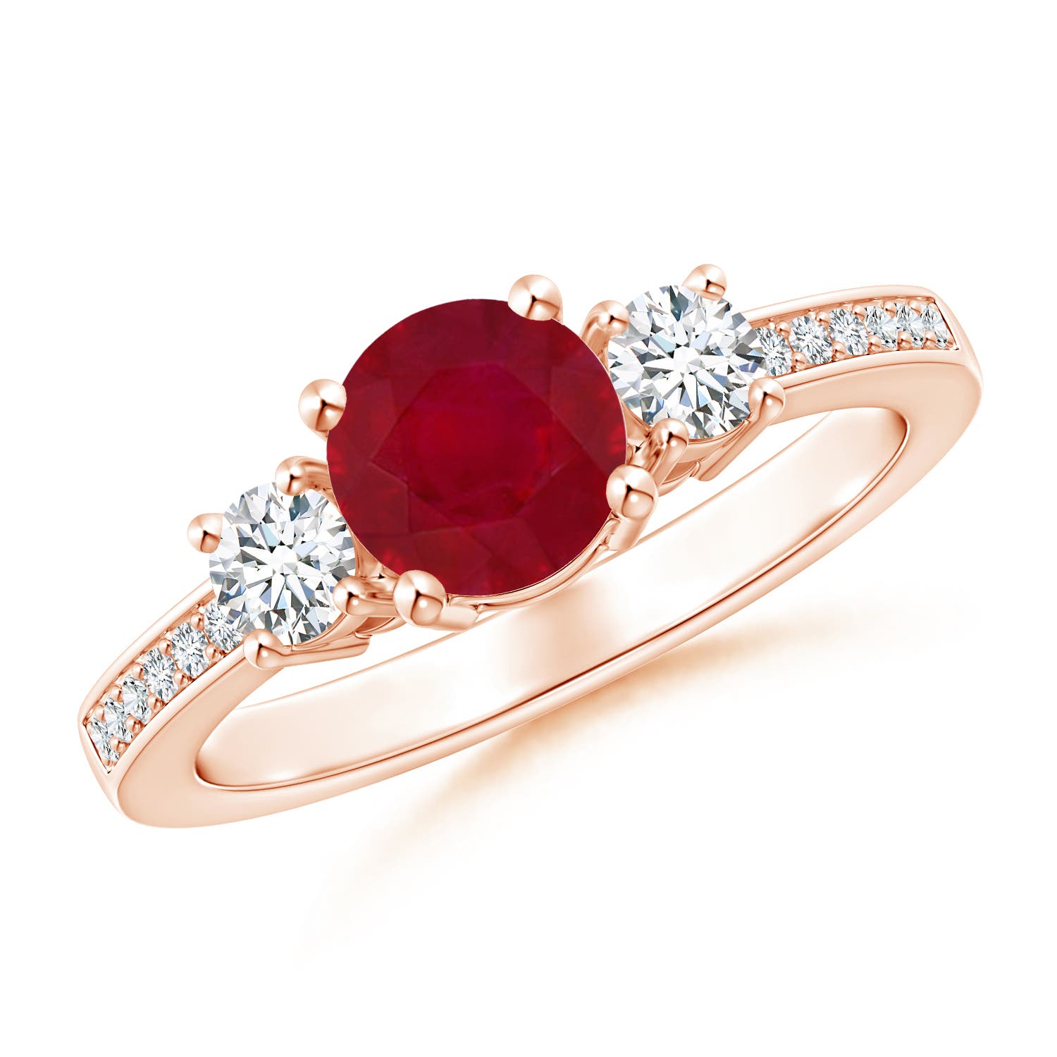 AA - Ruby / 1.31 CT / 14 KT Rose Gold