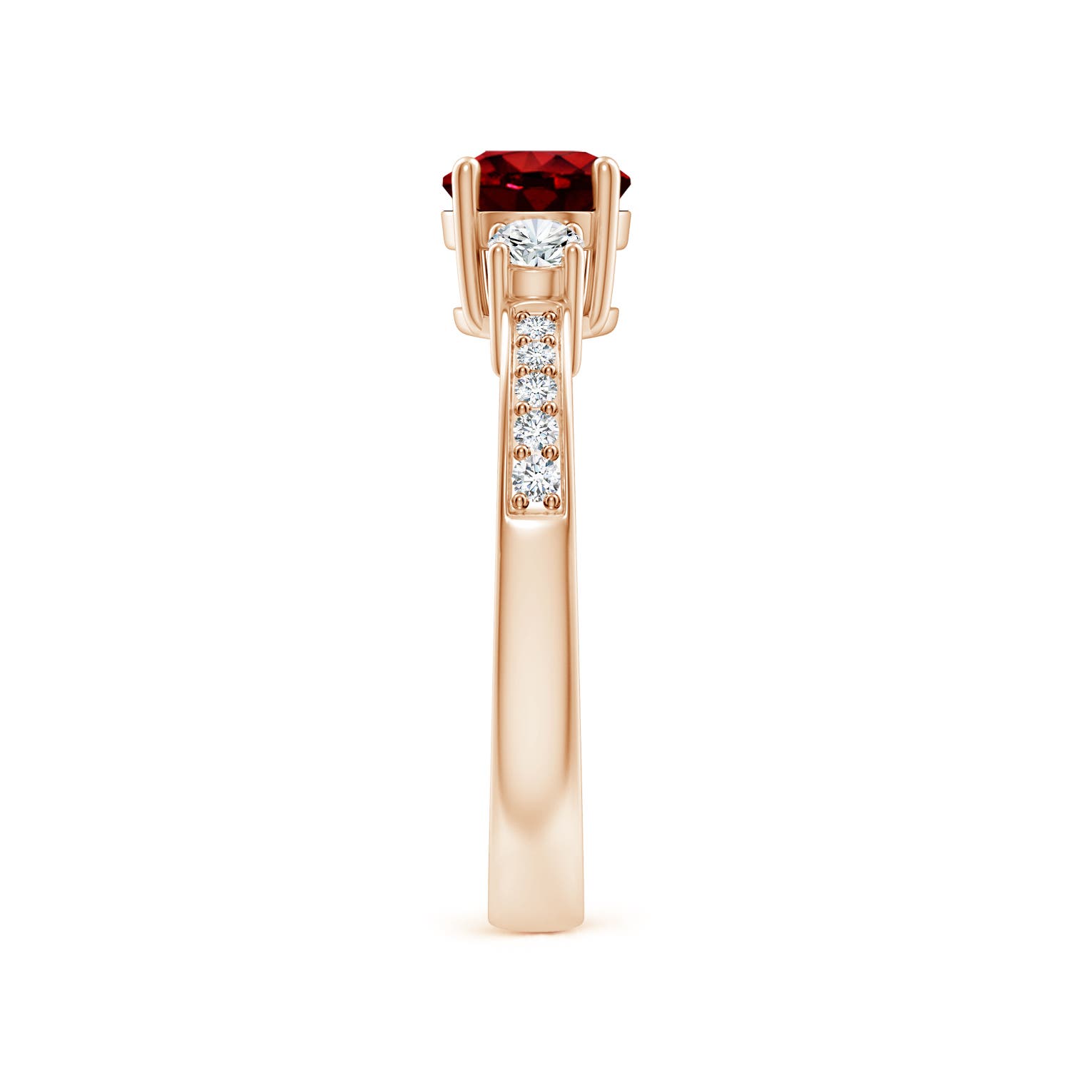 AAAA - Ruby / 1.31 CT / 14 KT Rose Gold