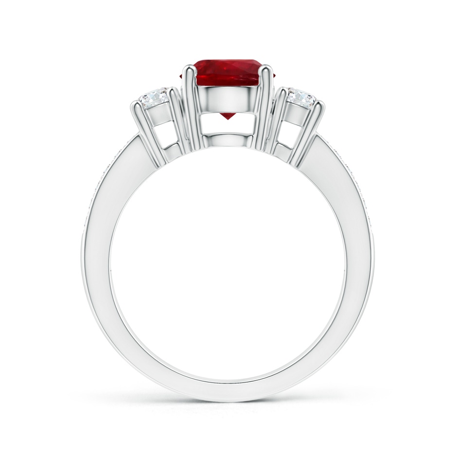 7.12x7.10x3.44mm AAAA GIA Certified Classic Ruby and Diamond Ring in White Gold side 199