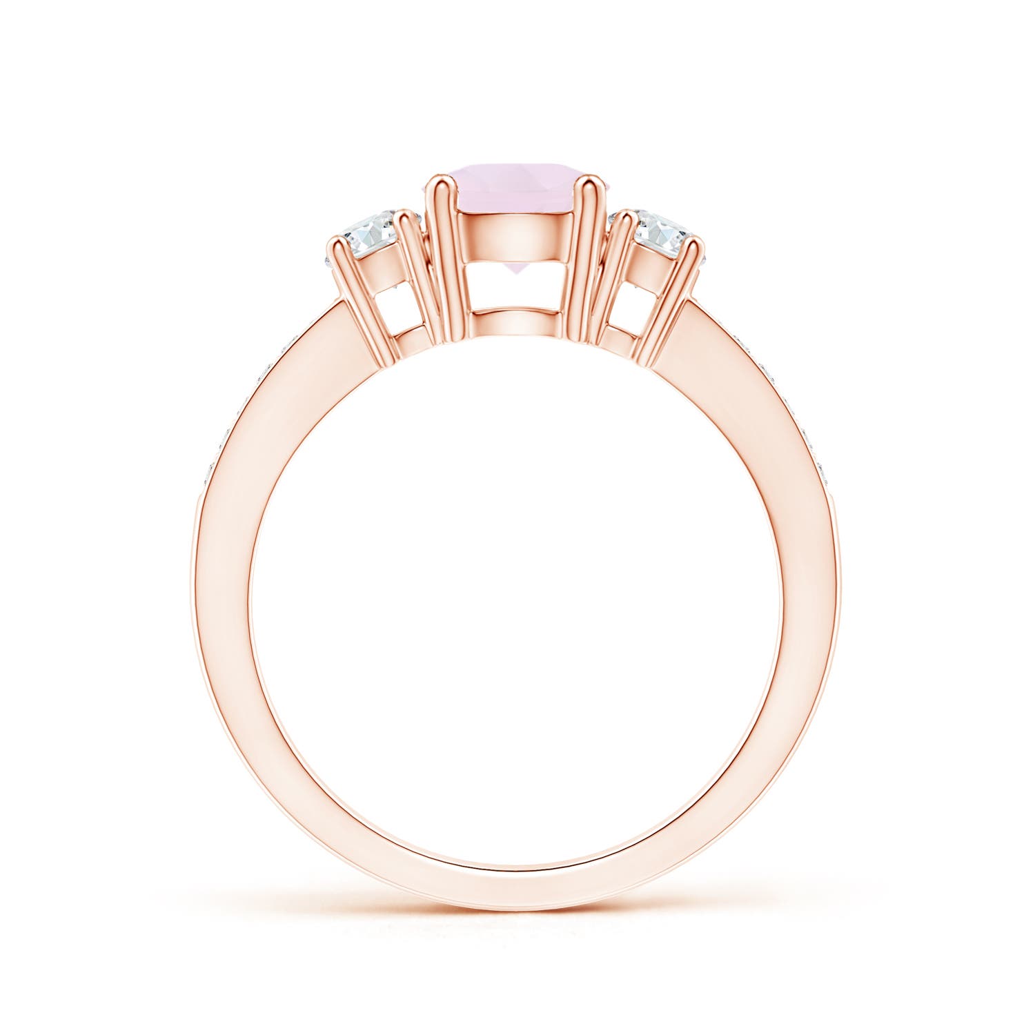 A - Rose Quartz / 1.16 CT / 14 KT Rose Gold