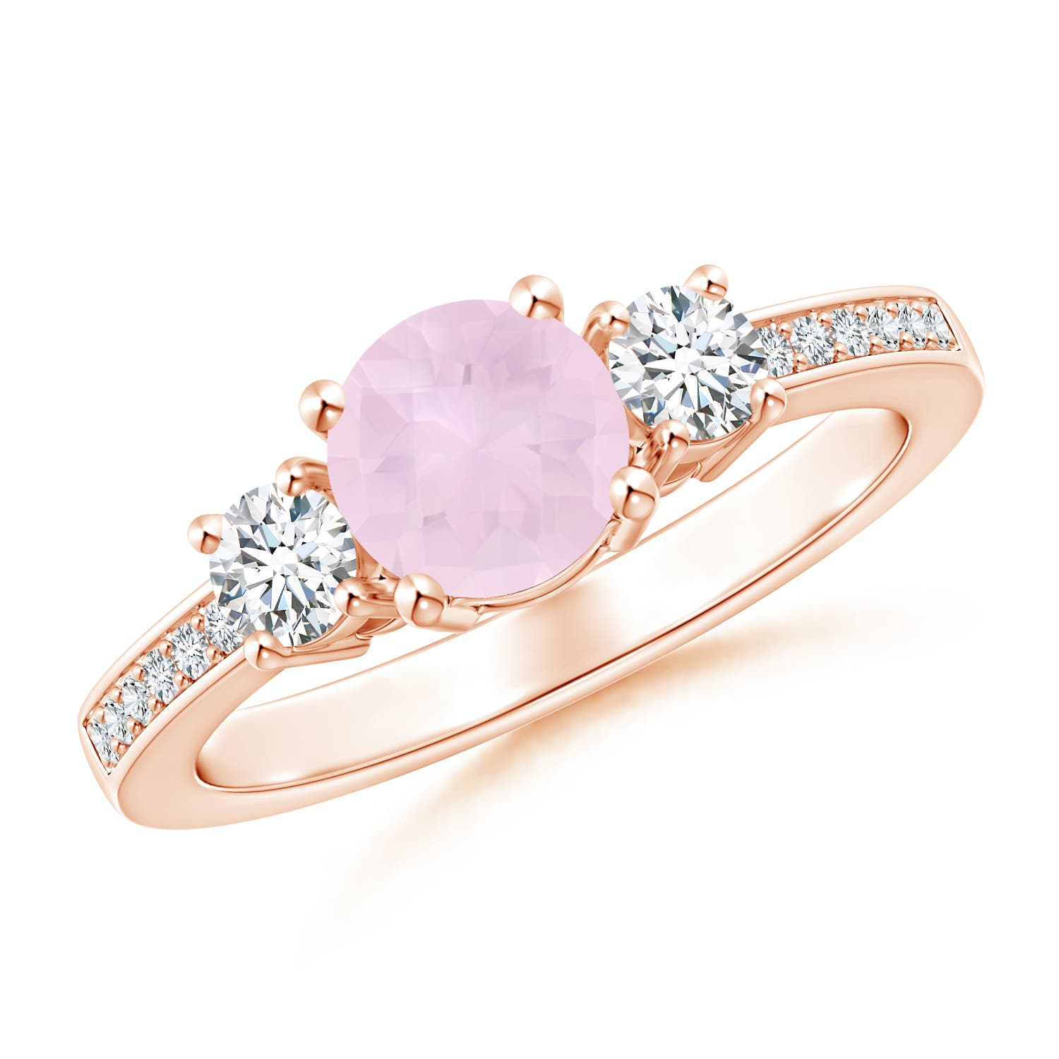 AA - Rose Quartz / 1.16 CT / 14 KT Rose Gold