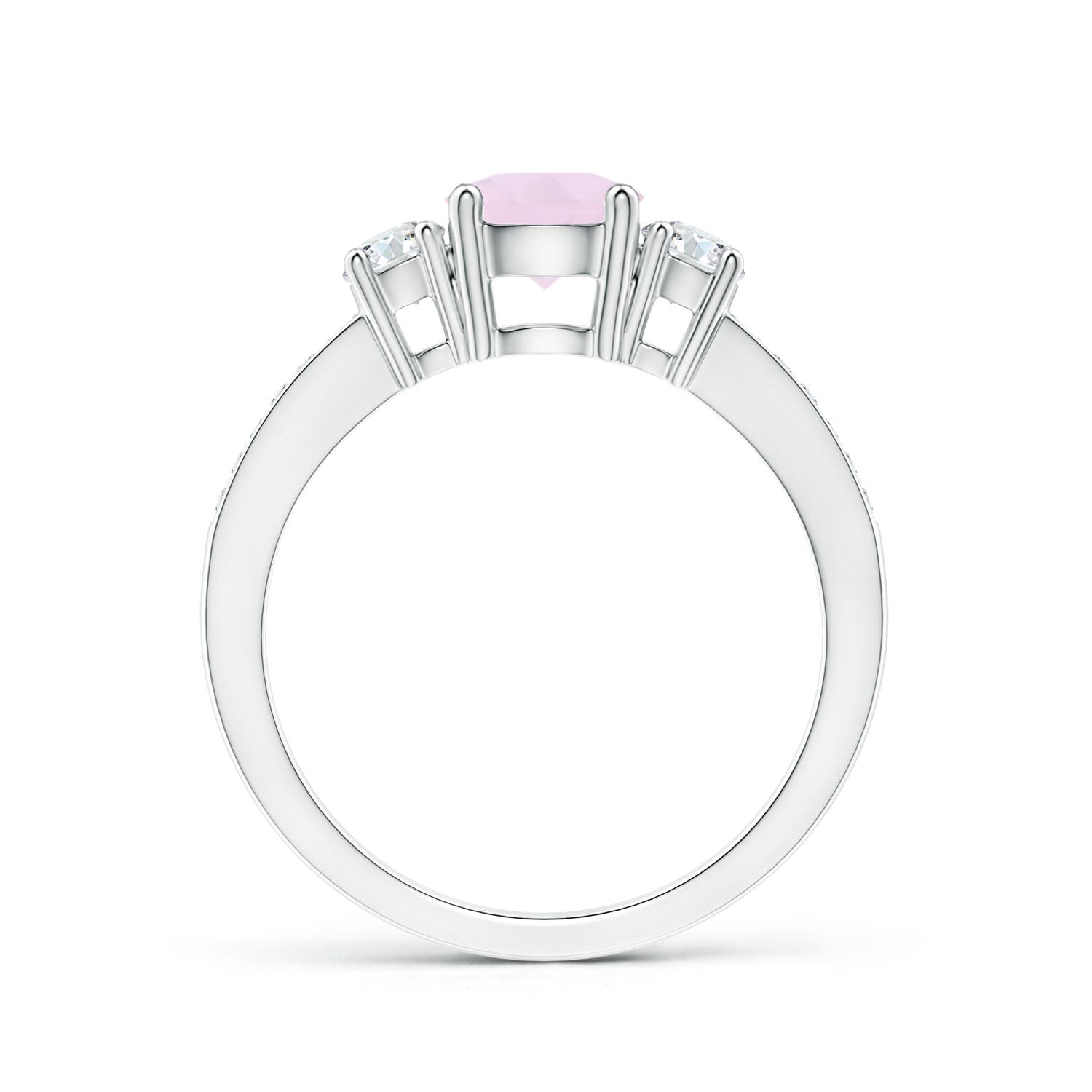 AA - Rose Quartz / 1.16 CT / 14 KT White Gold