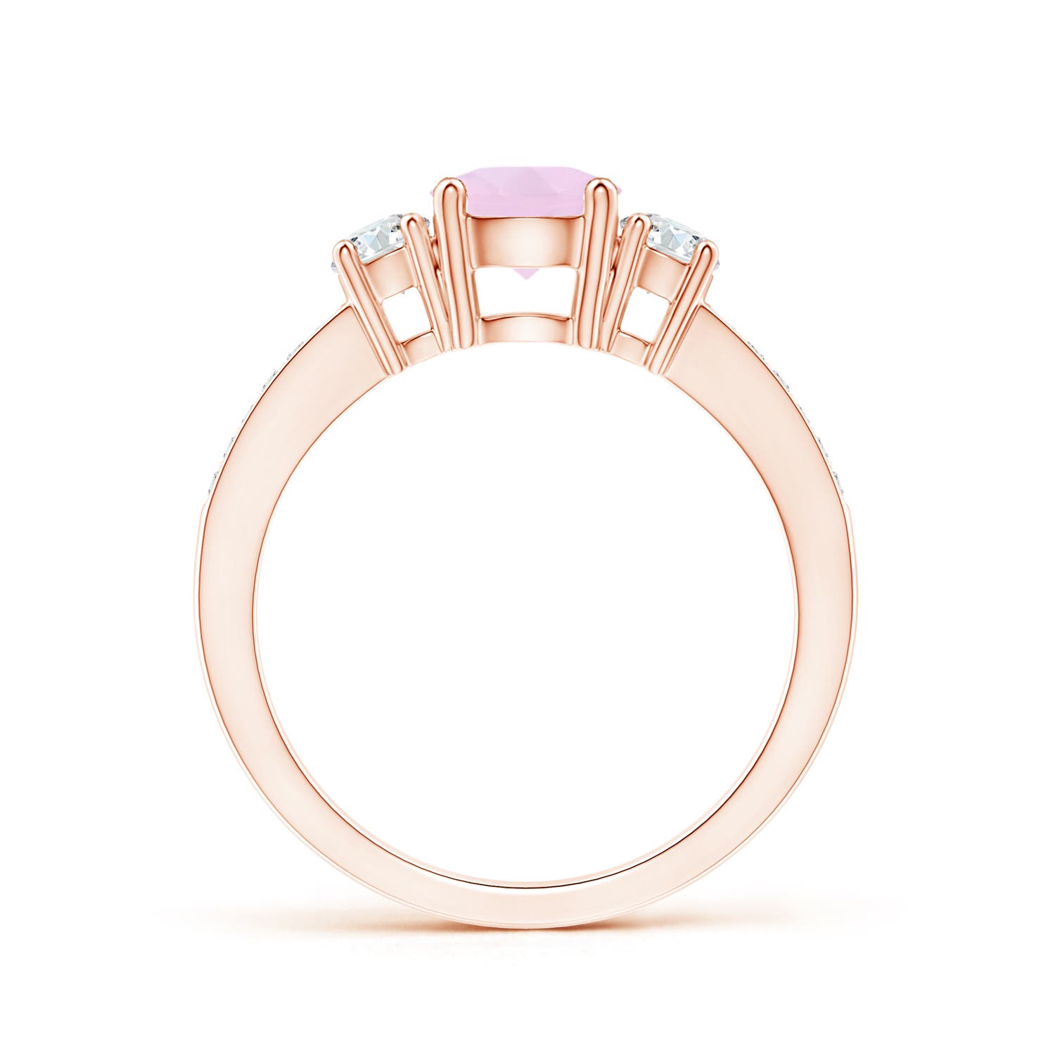 AAA - Rose Quartz / 1.16 CT / 14 KT Rose Gold