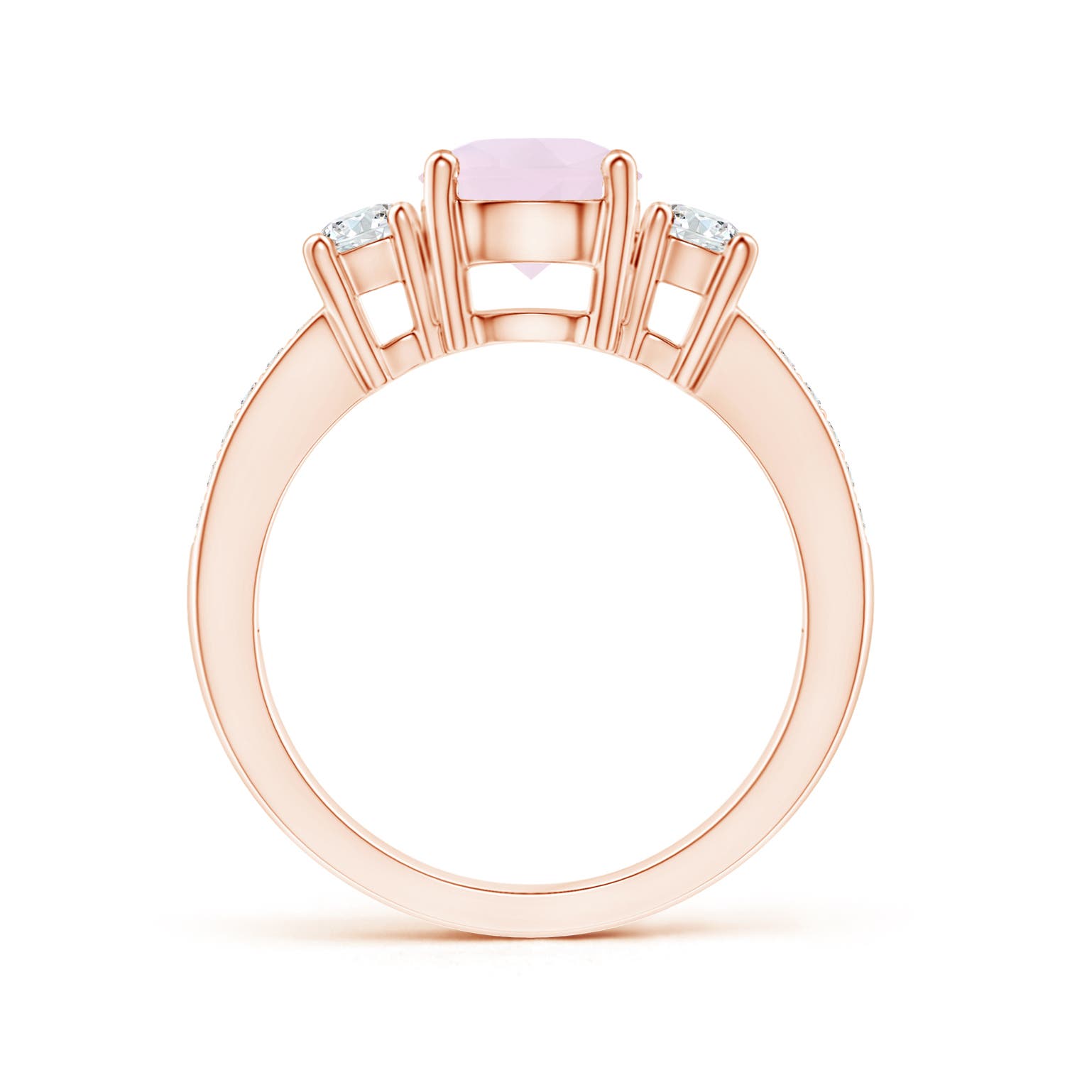 A - Rose Quartz / 1.79 CT / 14 KT Rose Gold