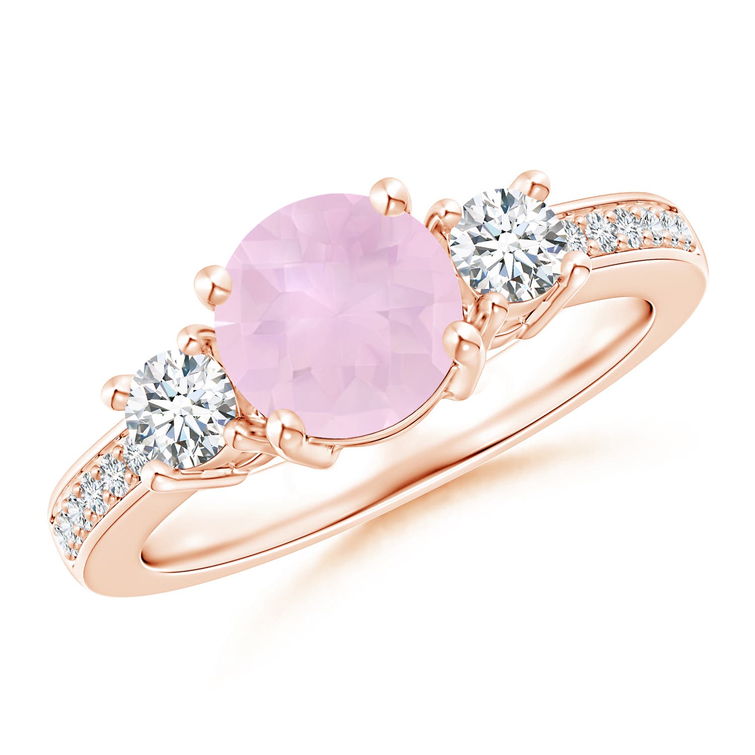 AAA - Rose Quartz / 1.79 CT / 14 KT Rose Gold