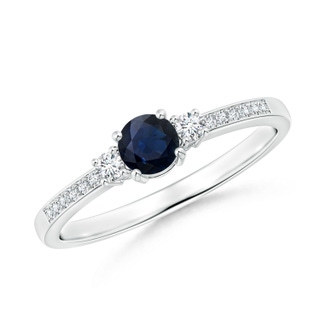 Round A Blue Sapphire
