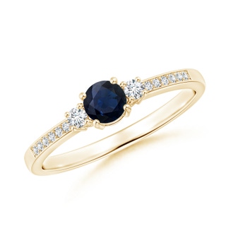 Round A Blue Sapphire
