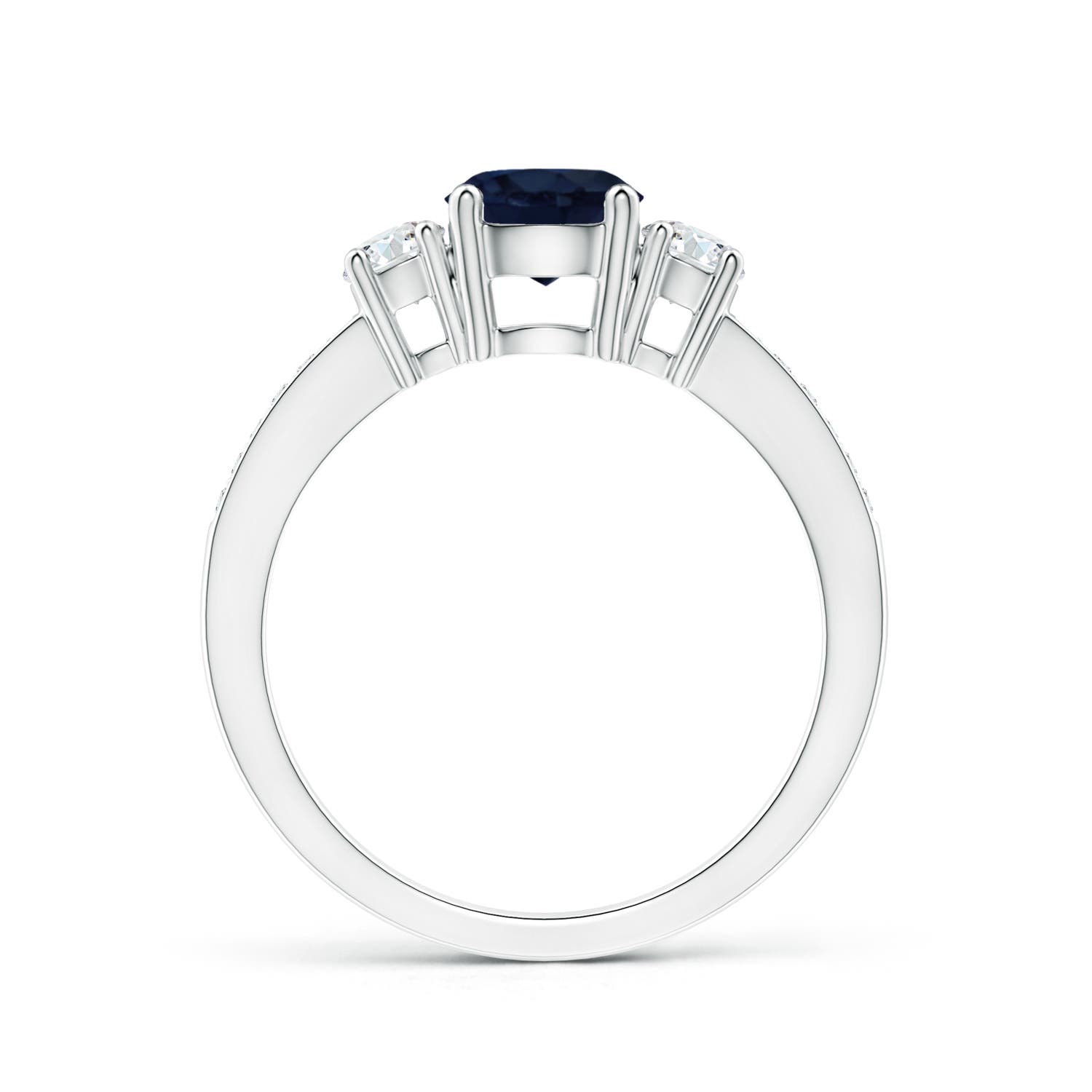 A - Blue Sapphire / 1.31 CT / 14 KT White Gold