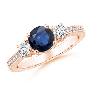 Round AA Blue Sapphire